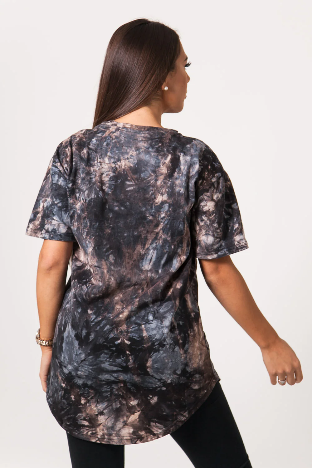 T-shirt oversize gris foncé - Image 5