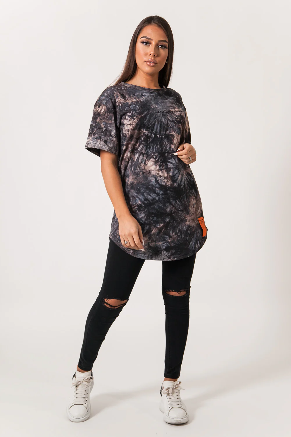 T-shirt oversize gris foncé - Image 6
