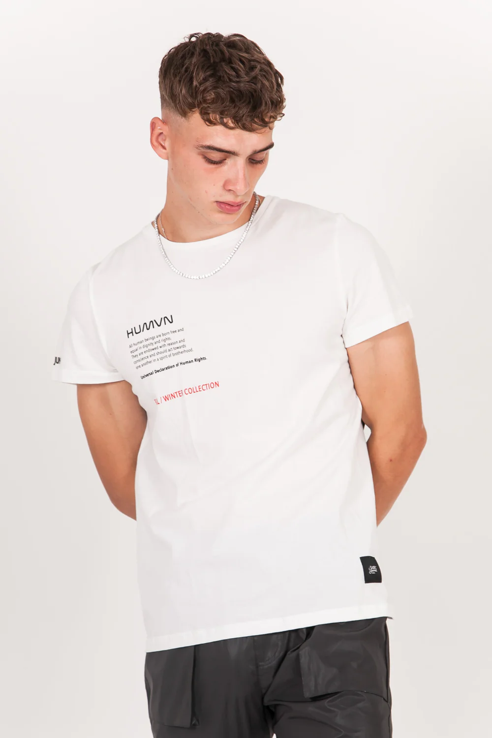 T-shirt poche dos réfléchissant beige - Image 3