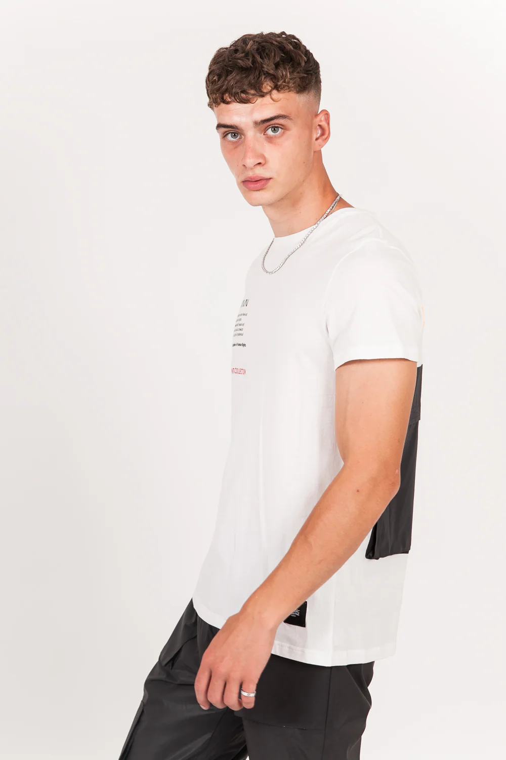 T-shirt poche dos réfléchissant beige - Image 6