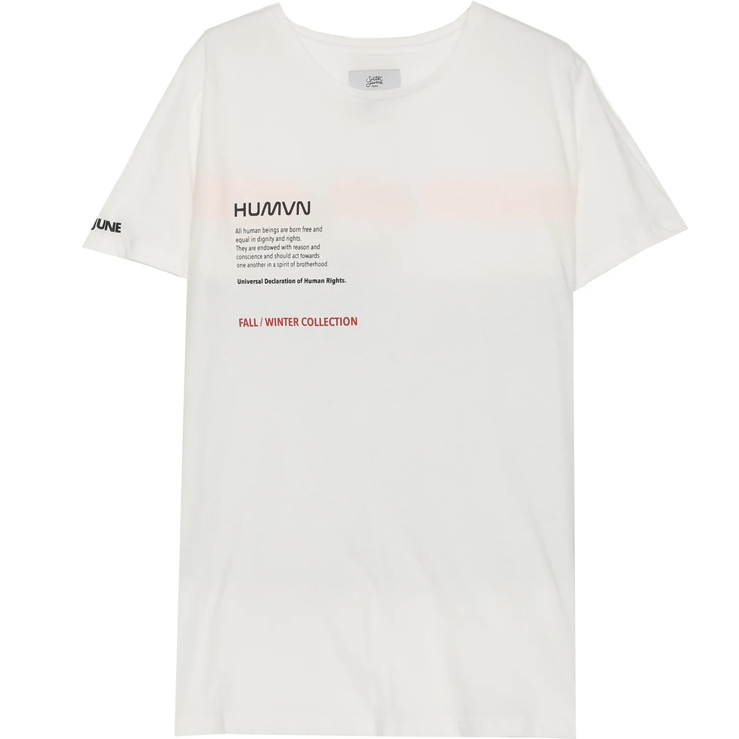 T-shirt poche dos réfléchissant beige - Image 9