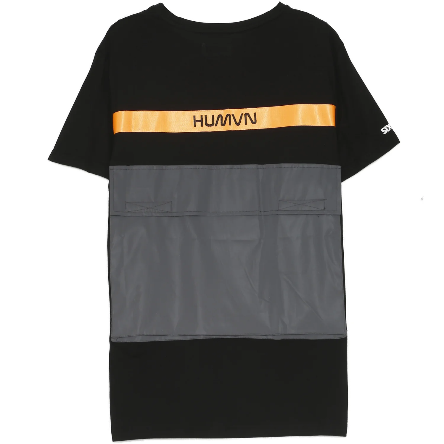 T-shirt poche dos réfléchissant noir