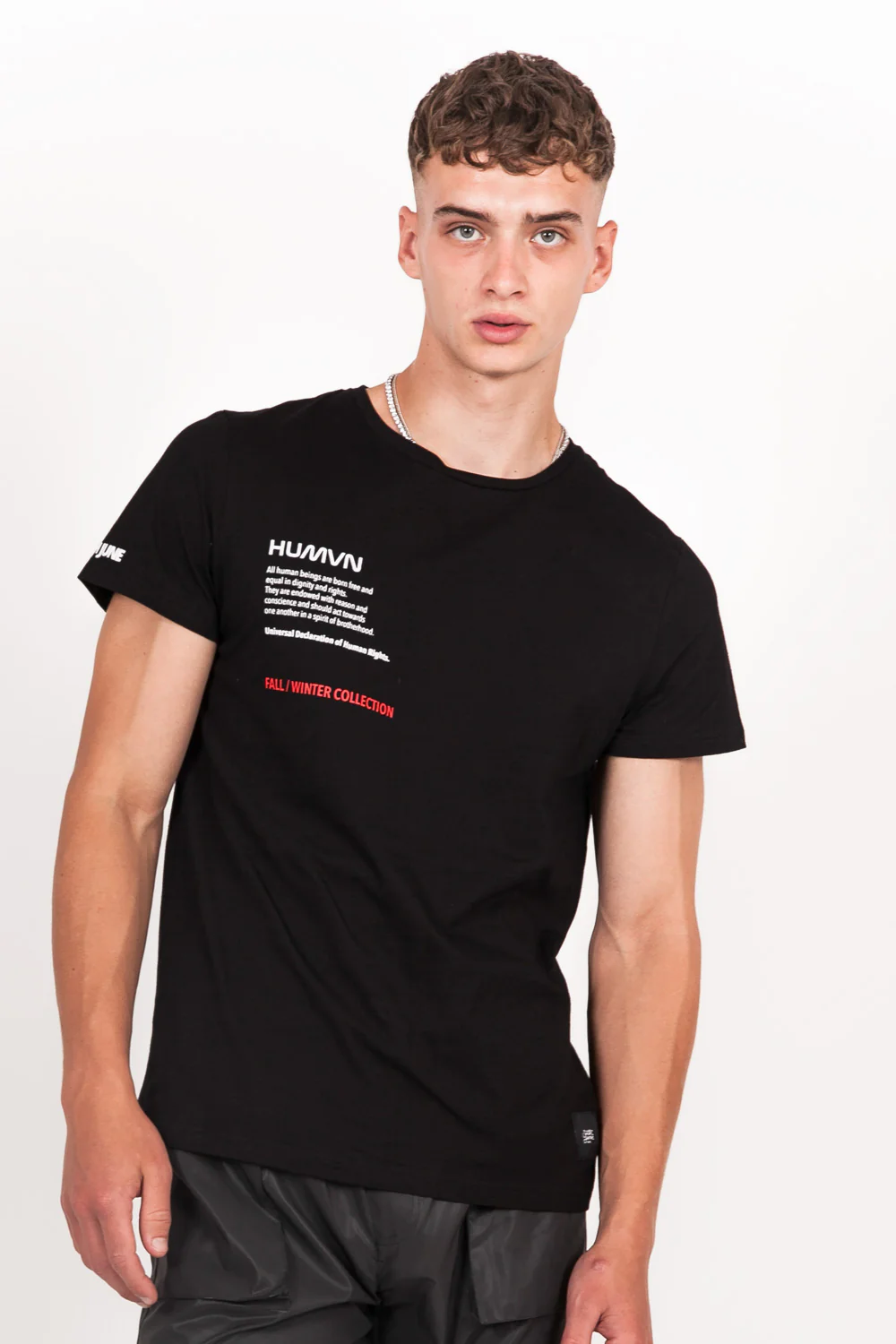 T-shirt poche dos réfléchissant noir - Image 3