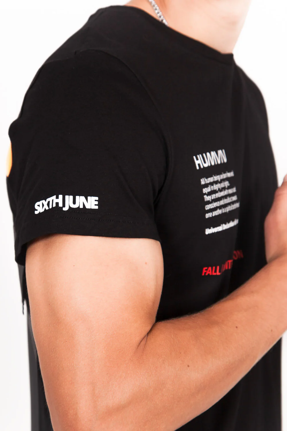 T-shirt poche dos réfléchissant noir - Image 5