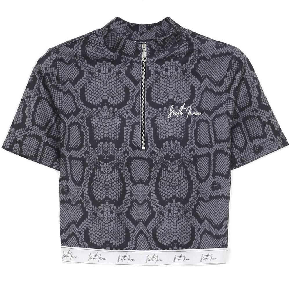 T-shirt python bande logo signature gris - Image 5