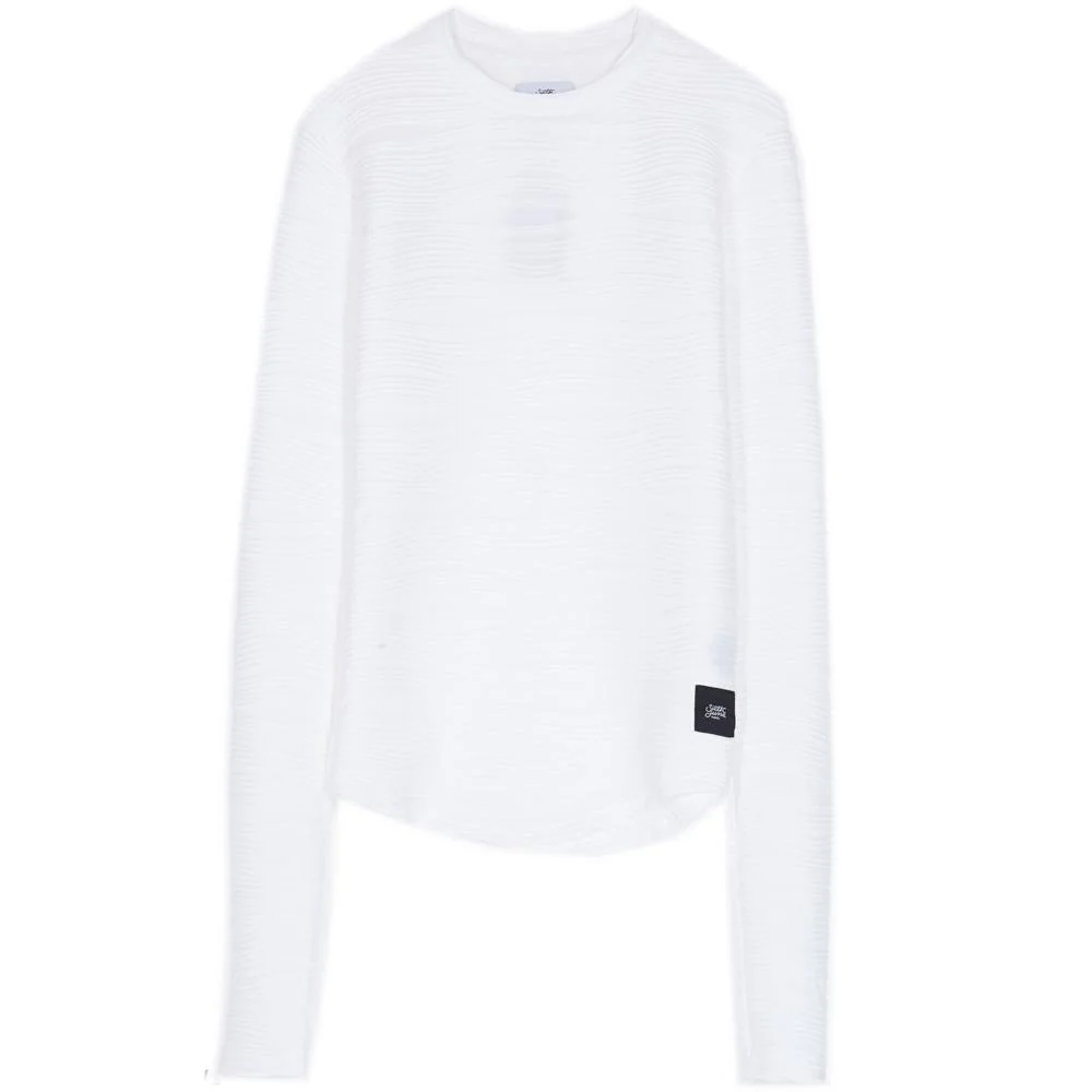 T-shirt relief vagues Blanc - Image 6