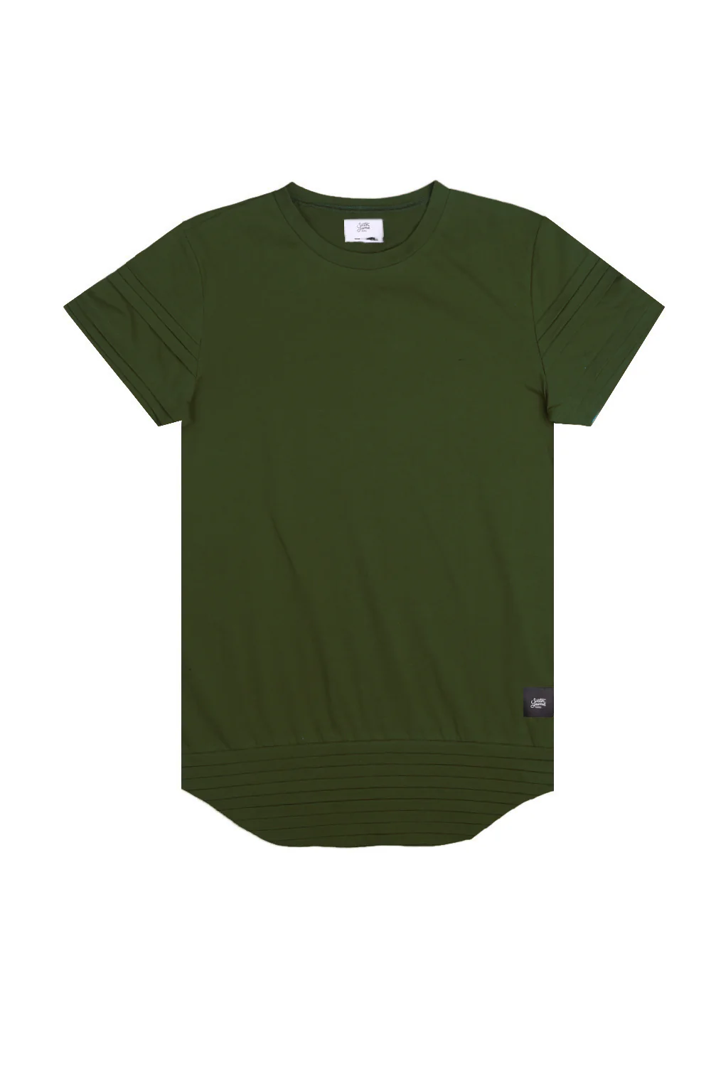 T-shirt bandes relief kaki 2125C