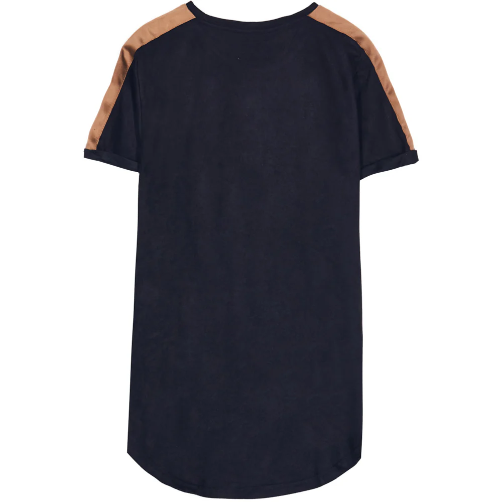 T-shirt suédine bandes noir - Image 6