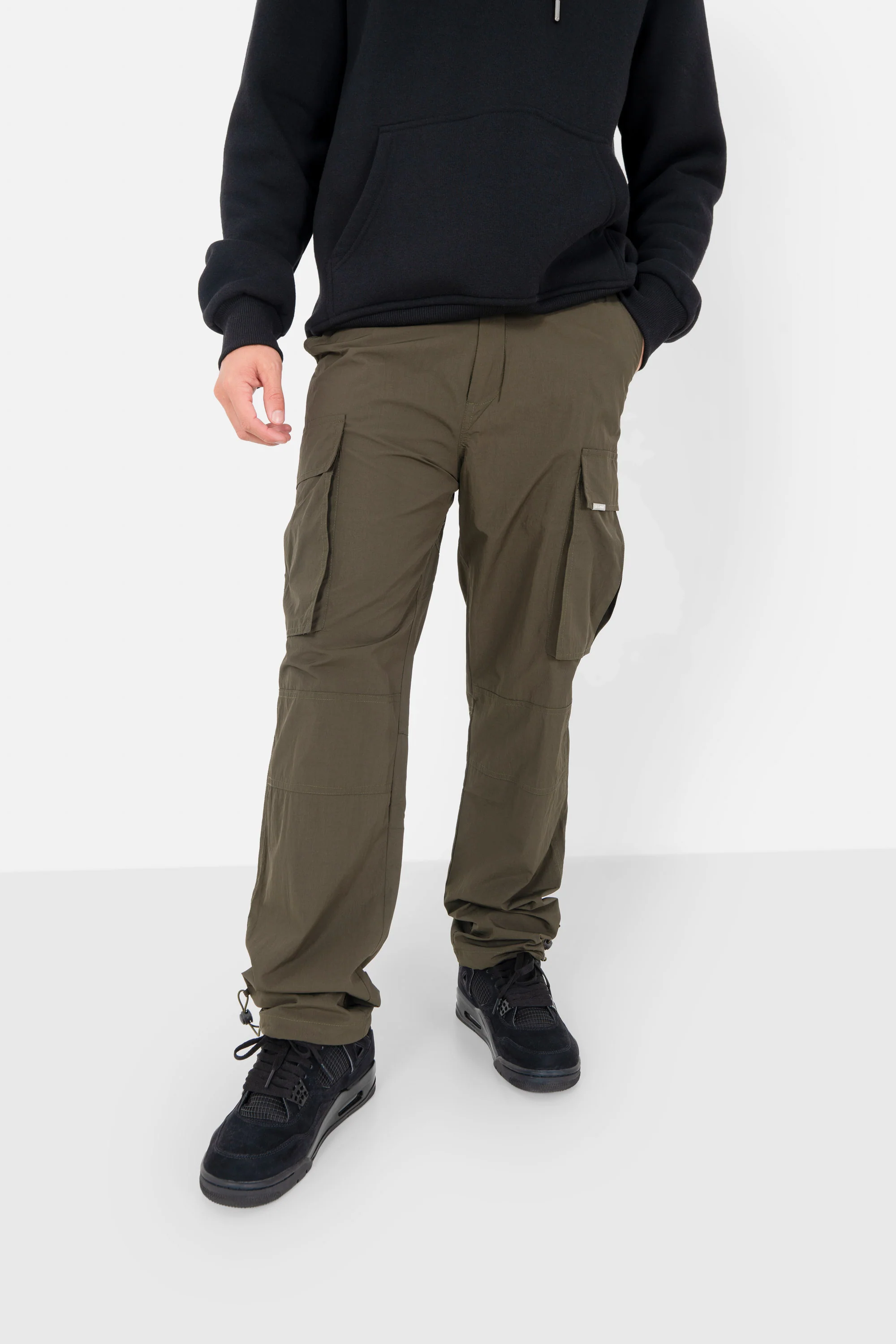 Pantalon poche cargo léger Vert foncé