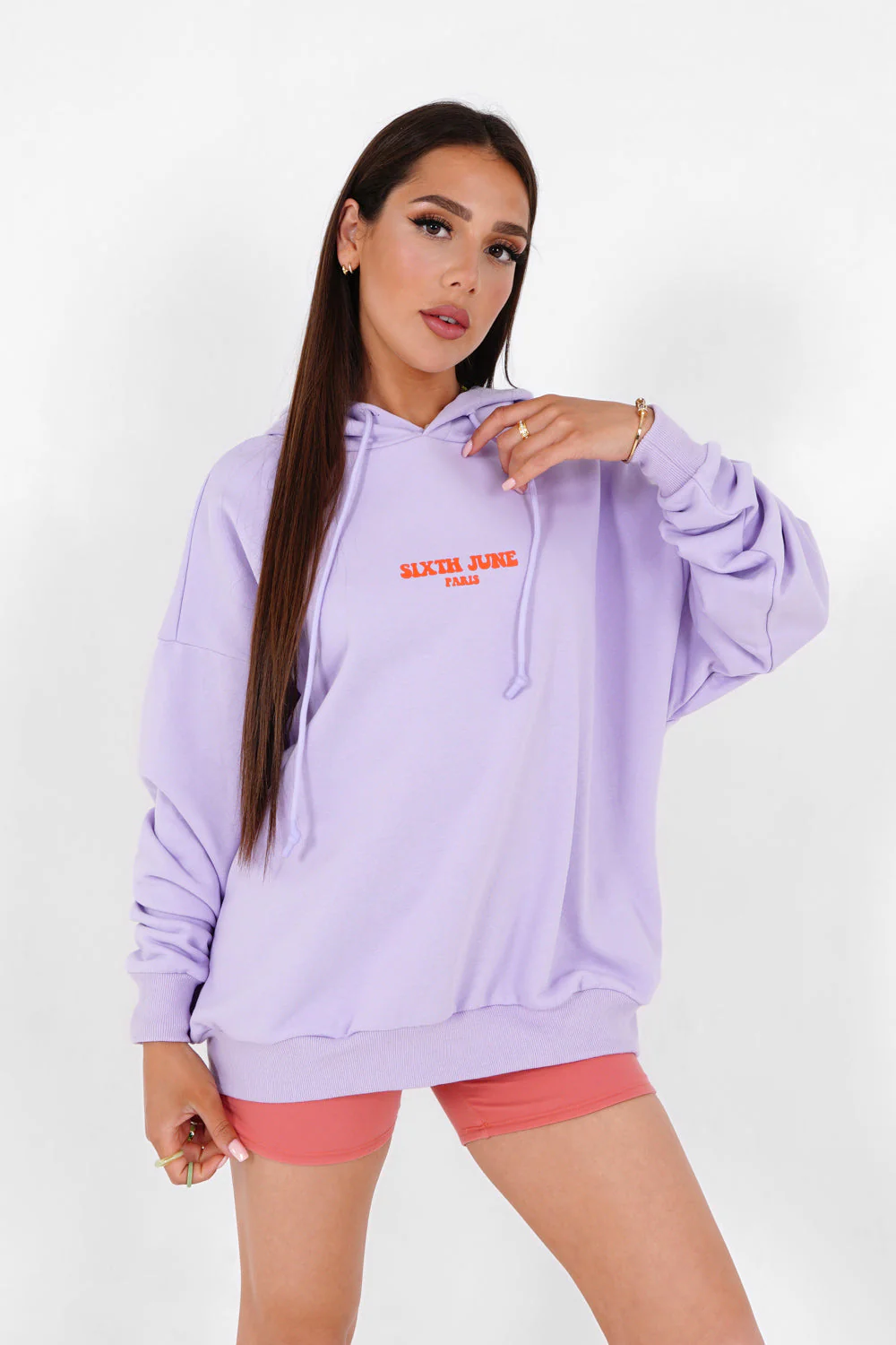 Sweat capuche hippie Violet - Image 4