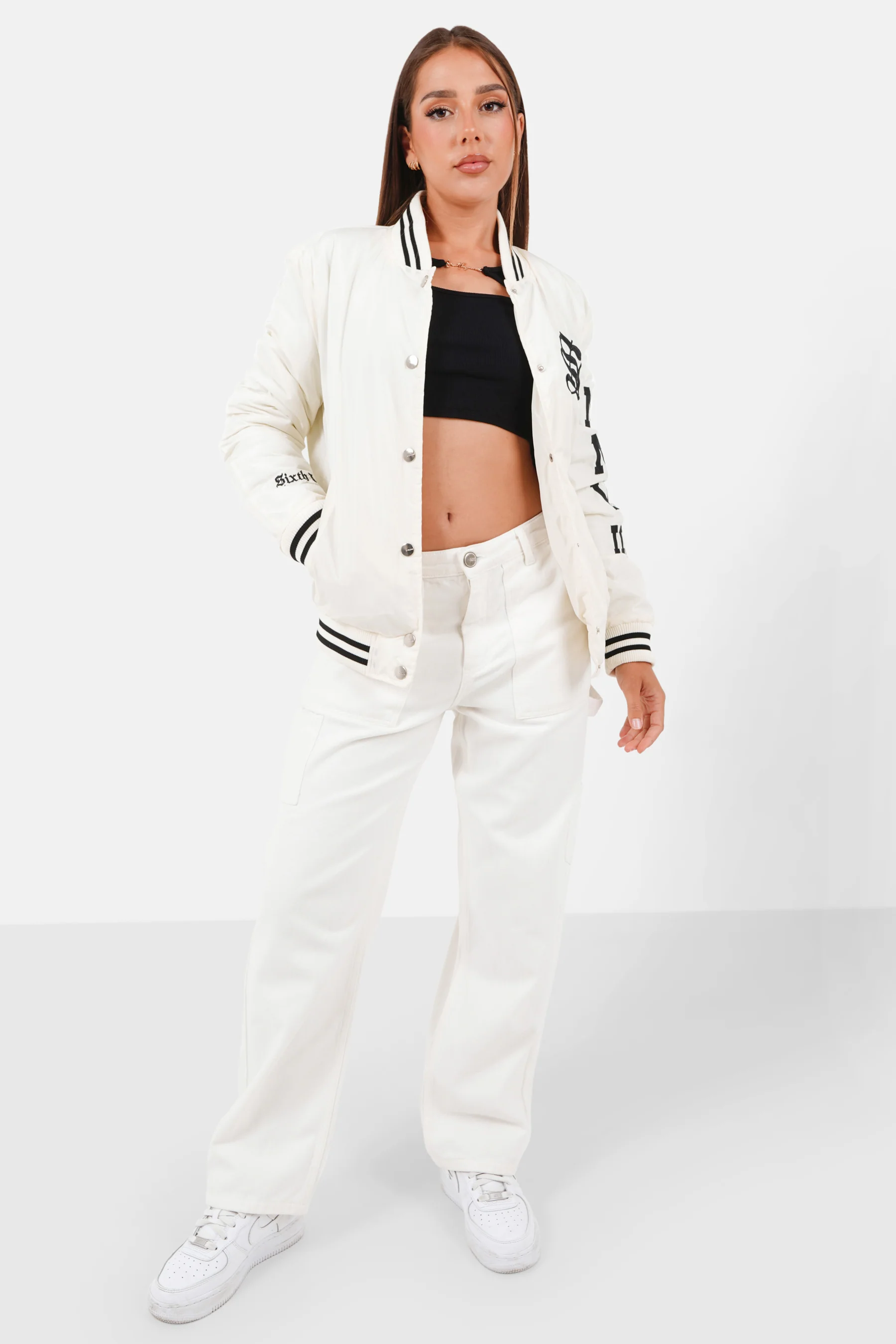 Veste teddy matelassé Blanc - Image 2