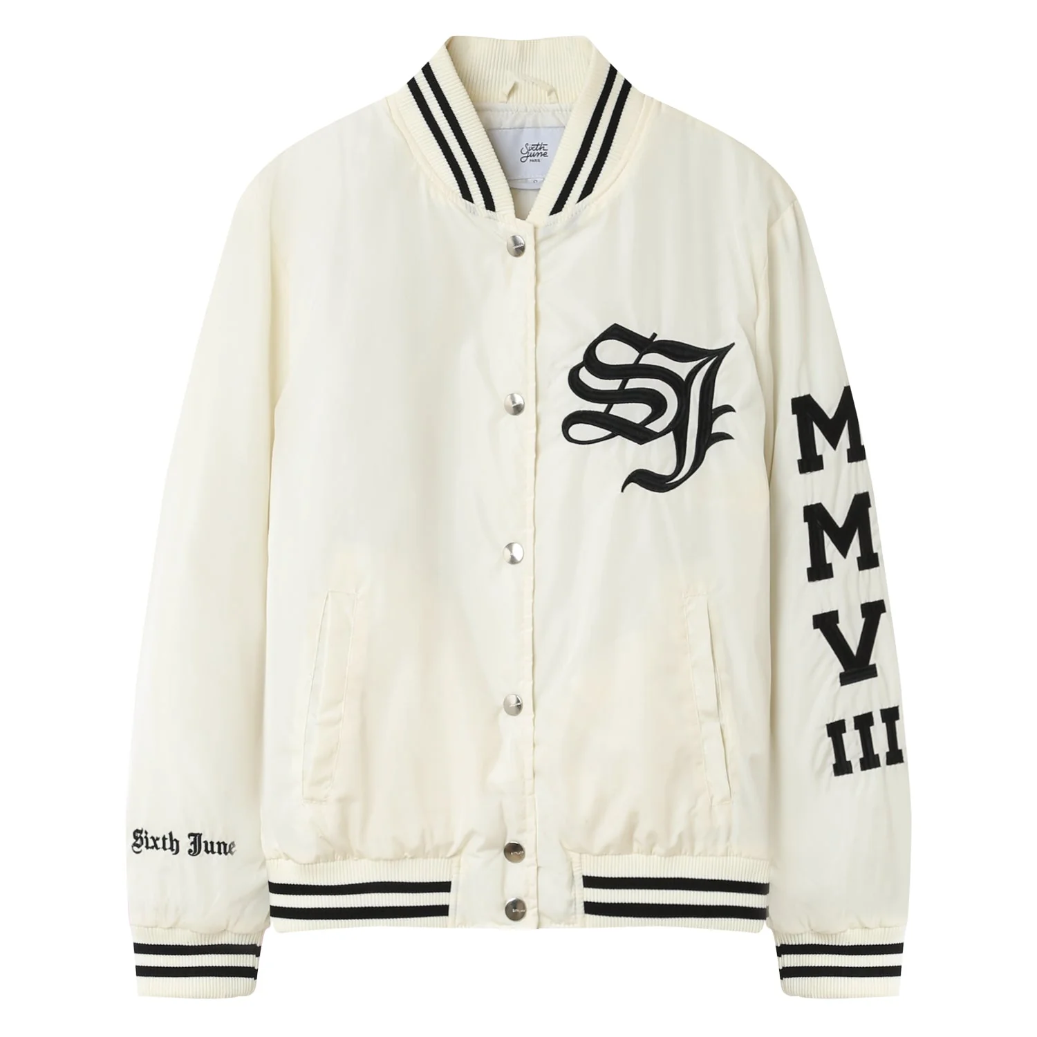Veste teddy matelassé Blanc - Image 6