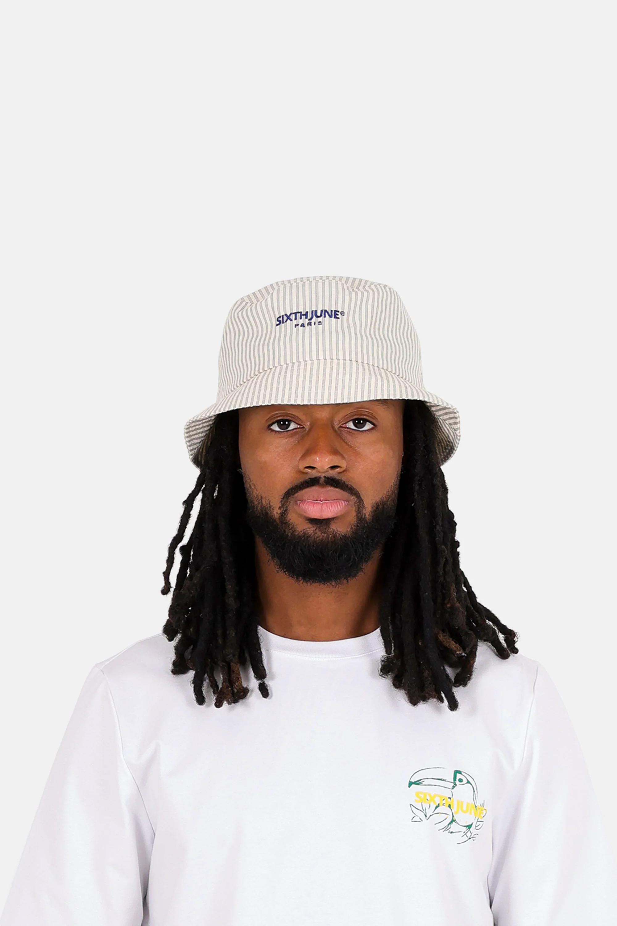 STRIPES textured bucket hat - Image 2