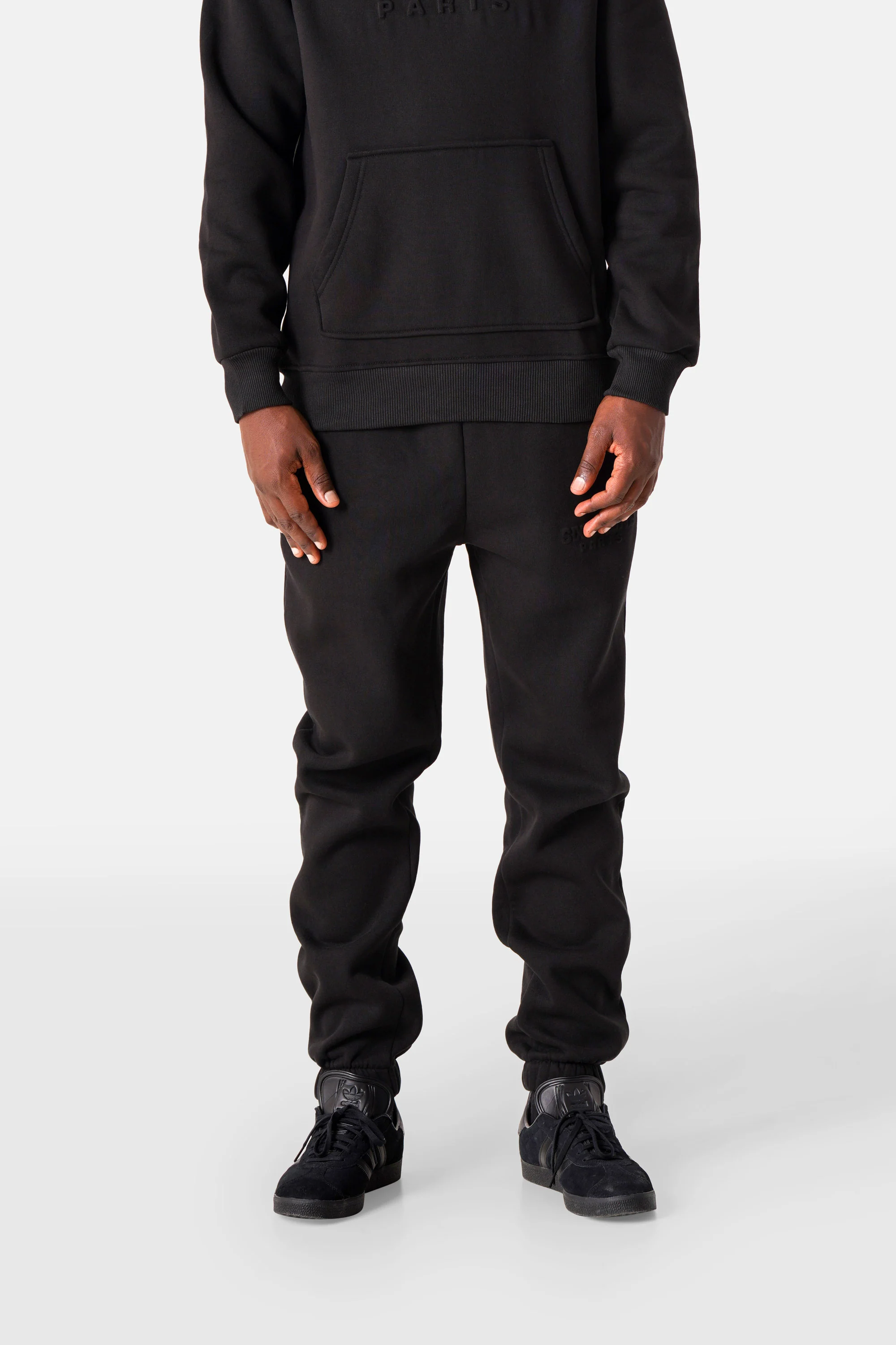 Jogging logo relief Noir