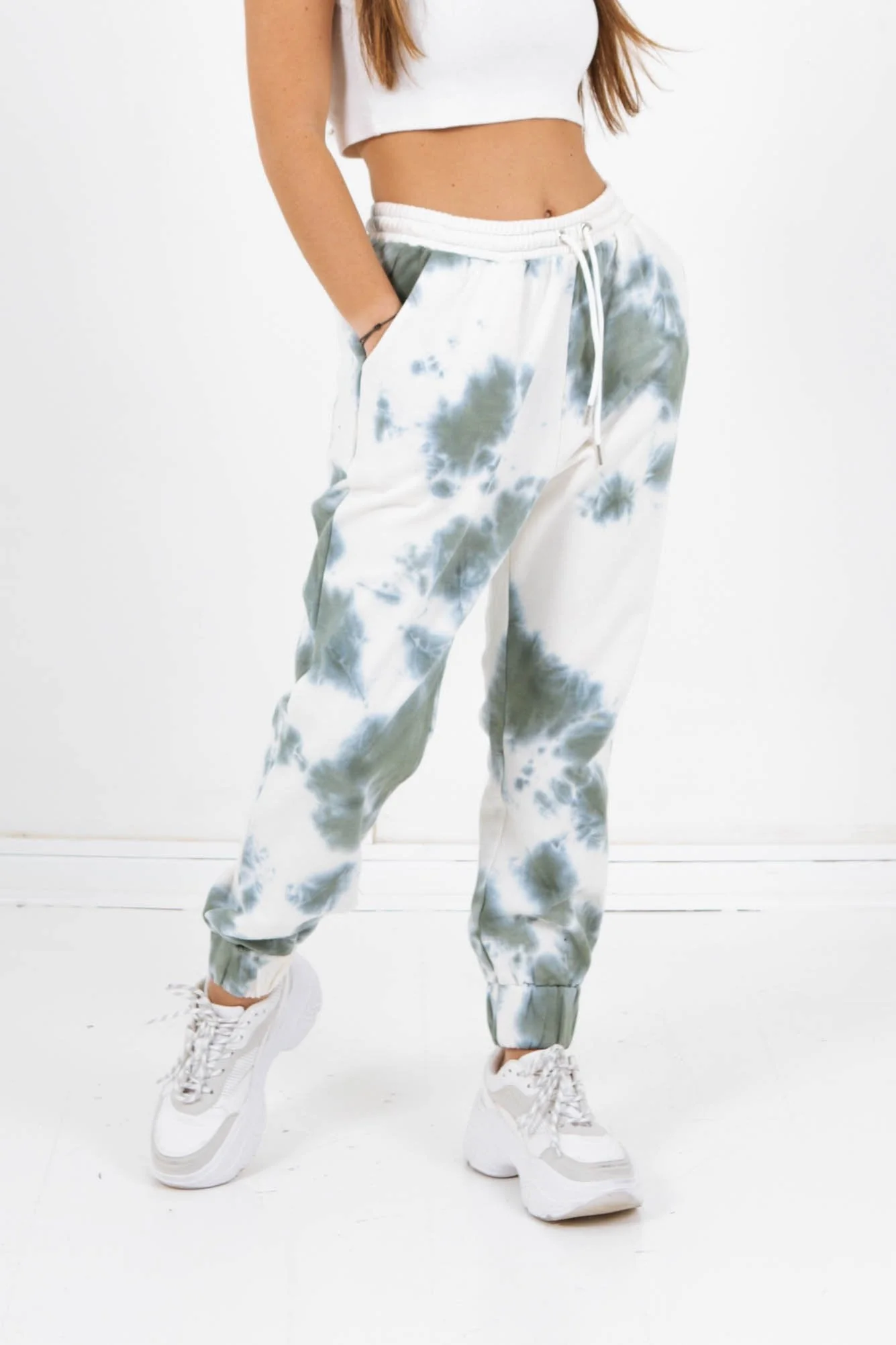 Jogging tie dye vert