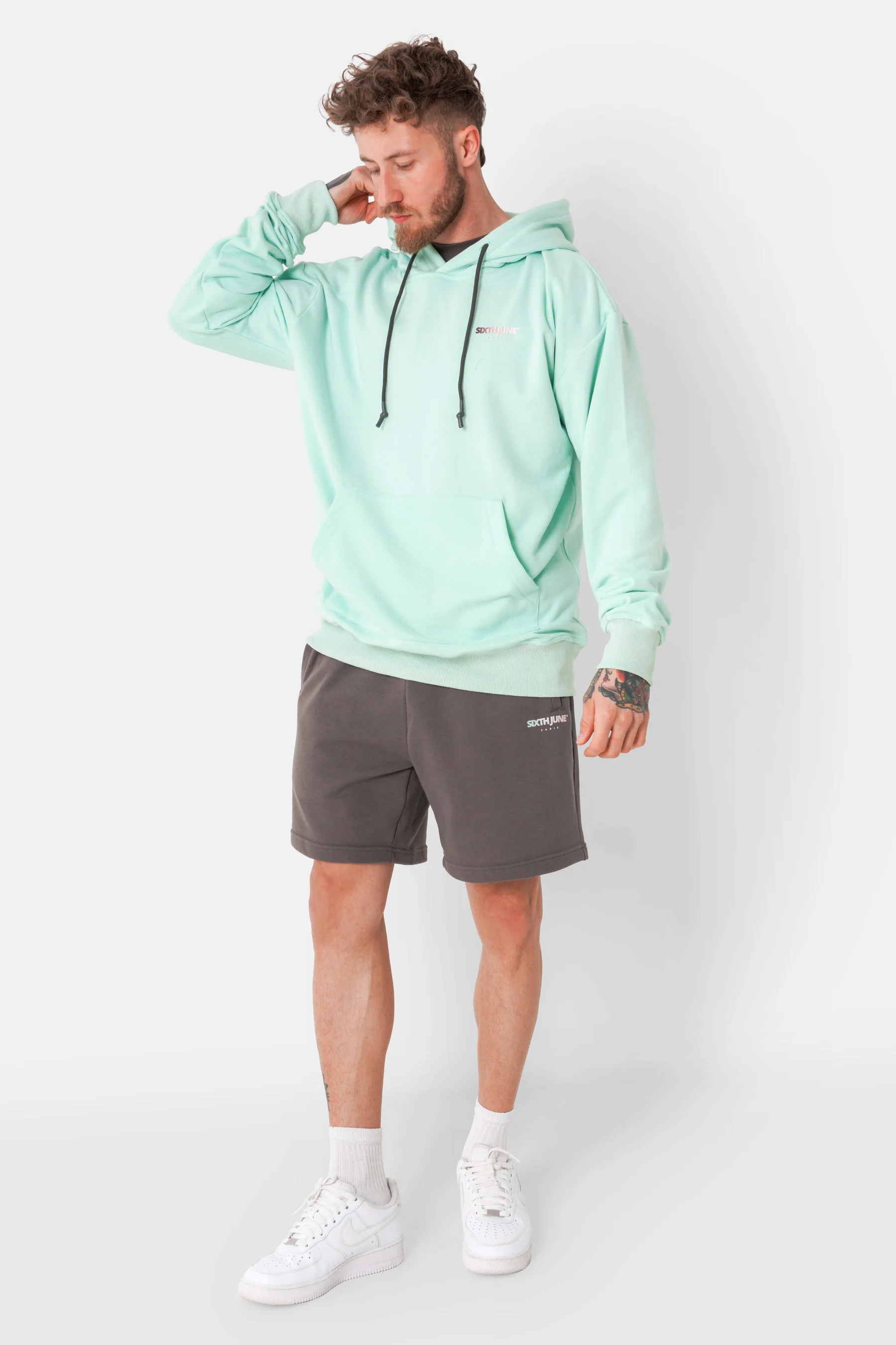 Sweatshirt logo  tie and dye Vert clair - Image 2