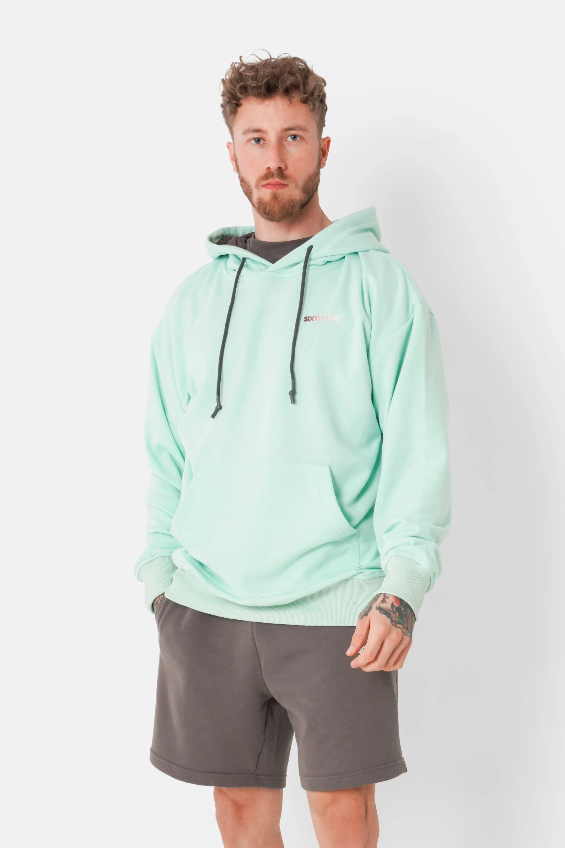 Sweatshirt logo  tie and dye Vert clair - Image 5