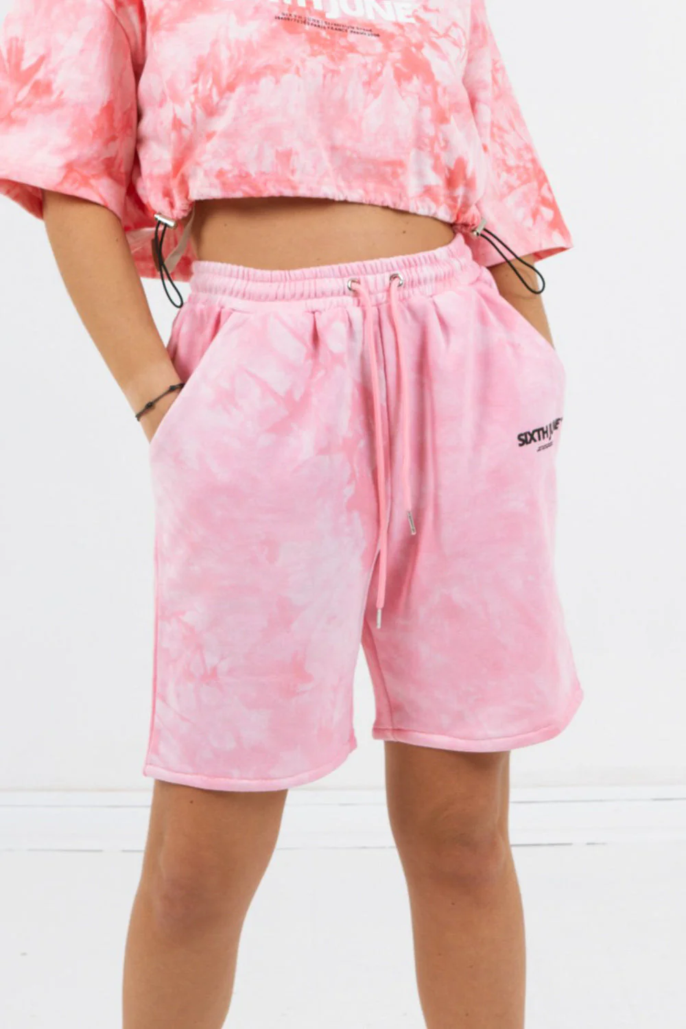 Short coton tie dye Rose
