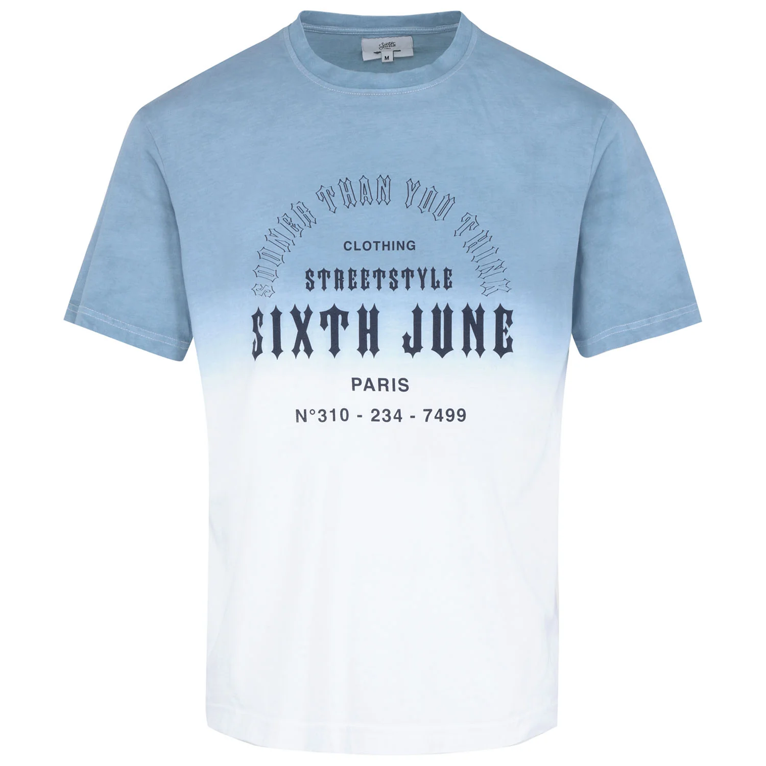 T-shirt sooner than you think dégradé bleu