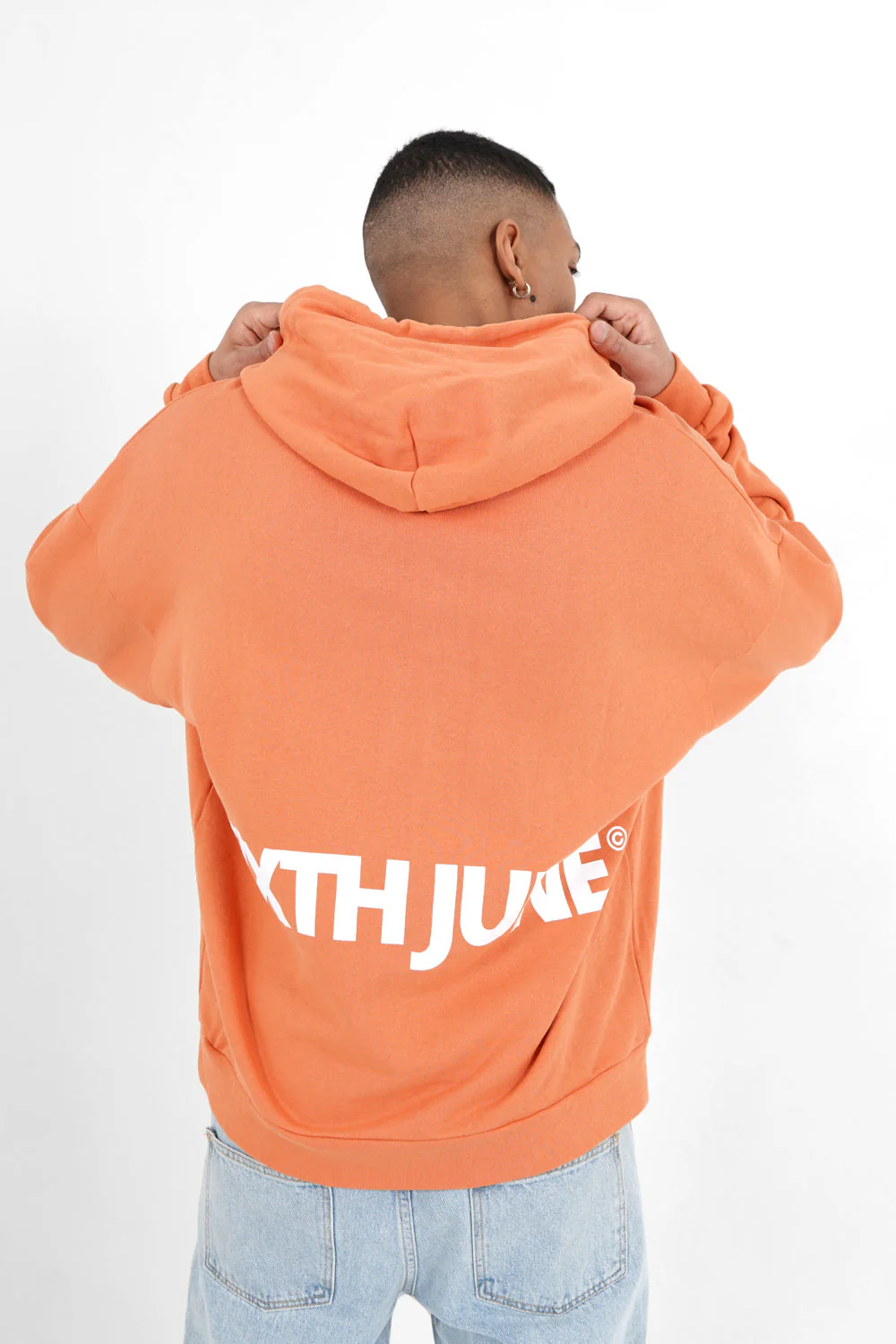 Sweatshirt grand logo Orange foncé