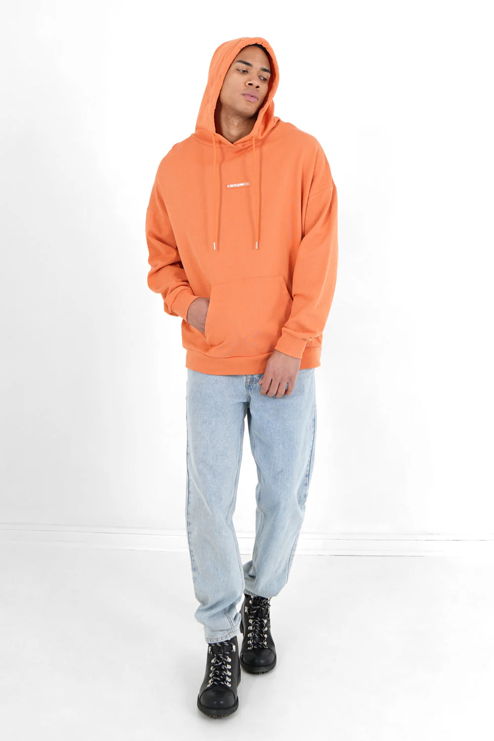 Sweatshirt grand logo Orange foncé - Image 2