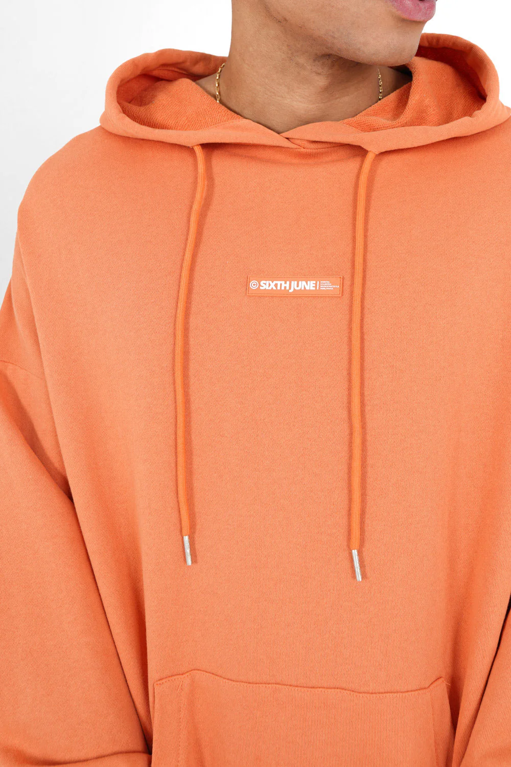 Sweatshirt grand logo Orange foncé - Image 3