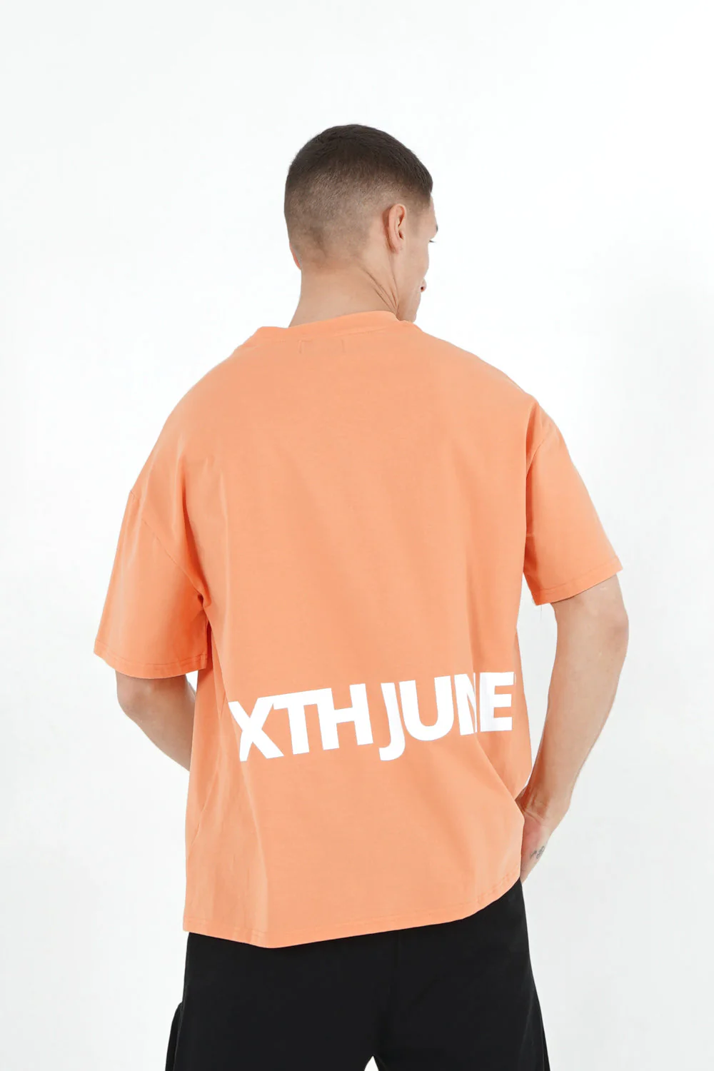 T-shirt grand logo Orange