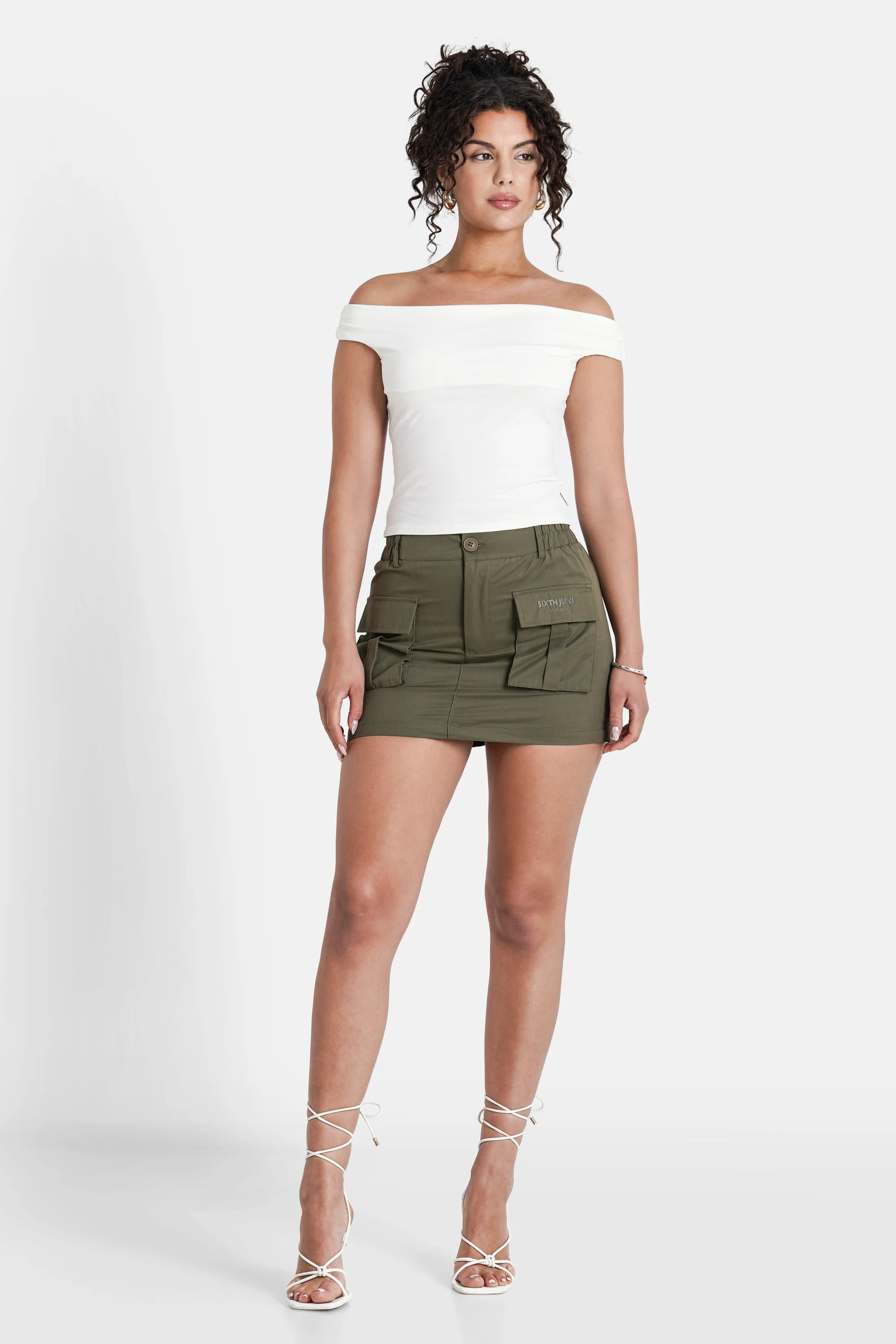 UTILITY cotton mini skirt - Image 2