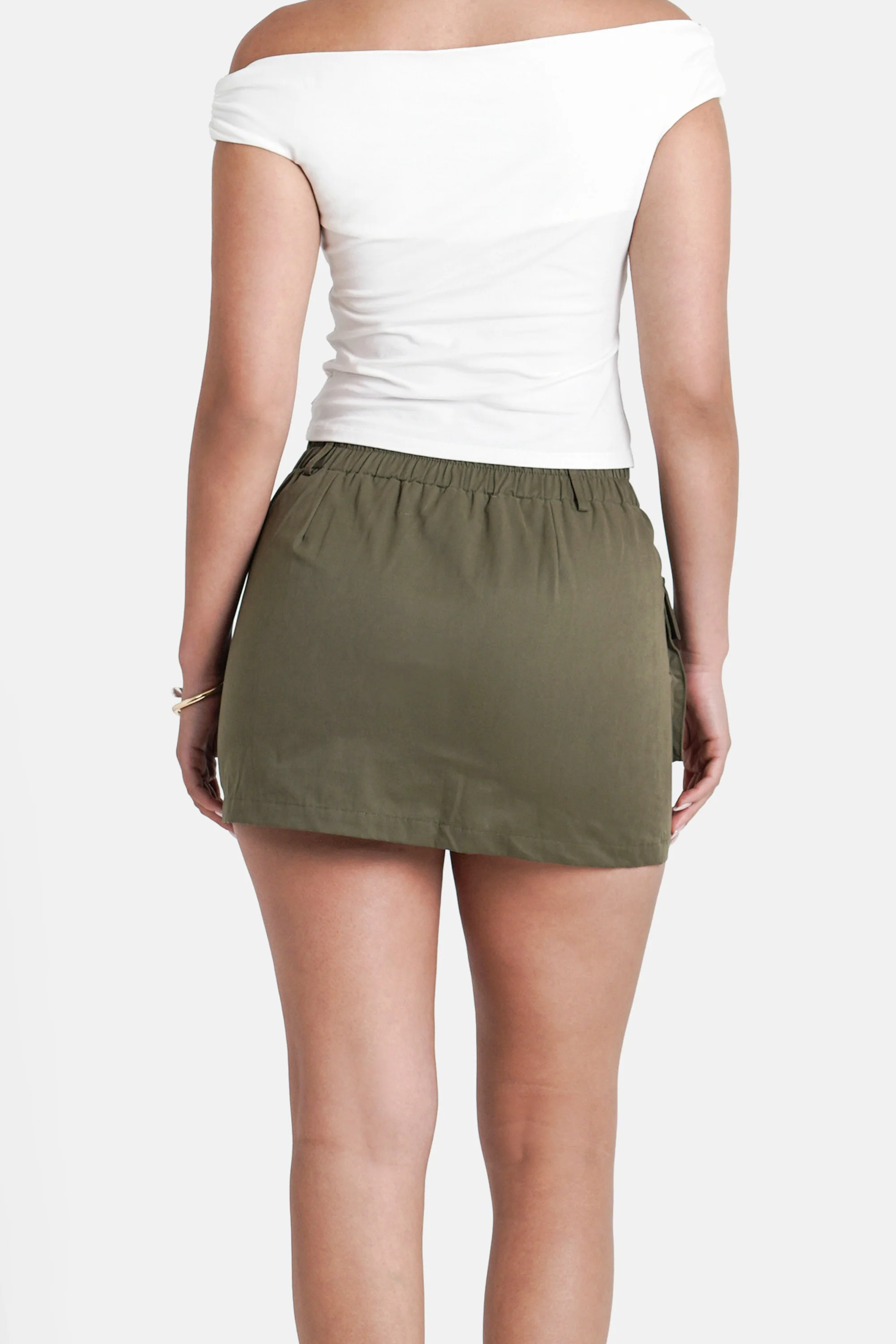 UTILITY cotton mini skirt - Image 5