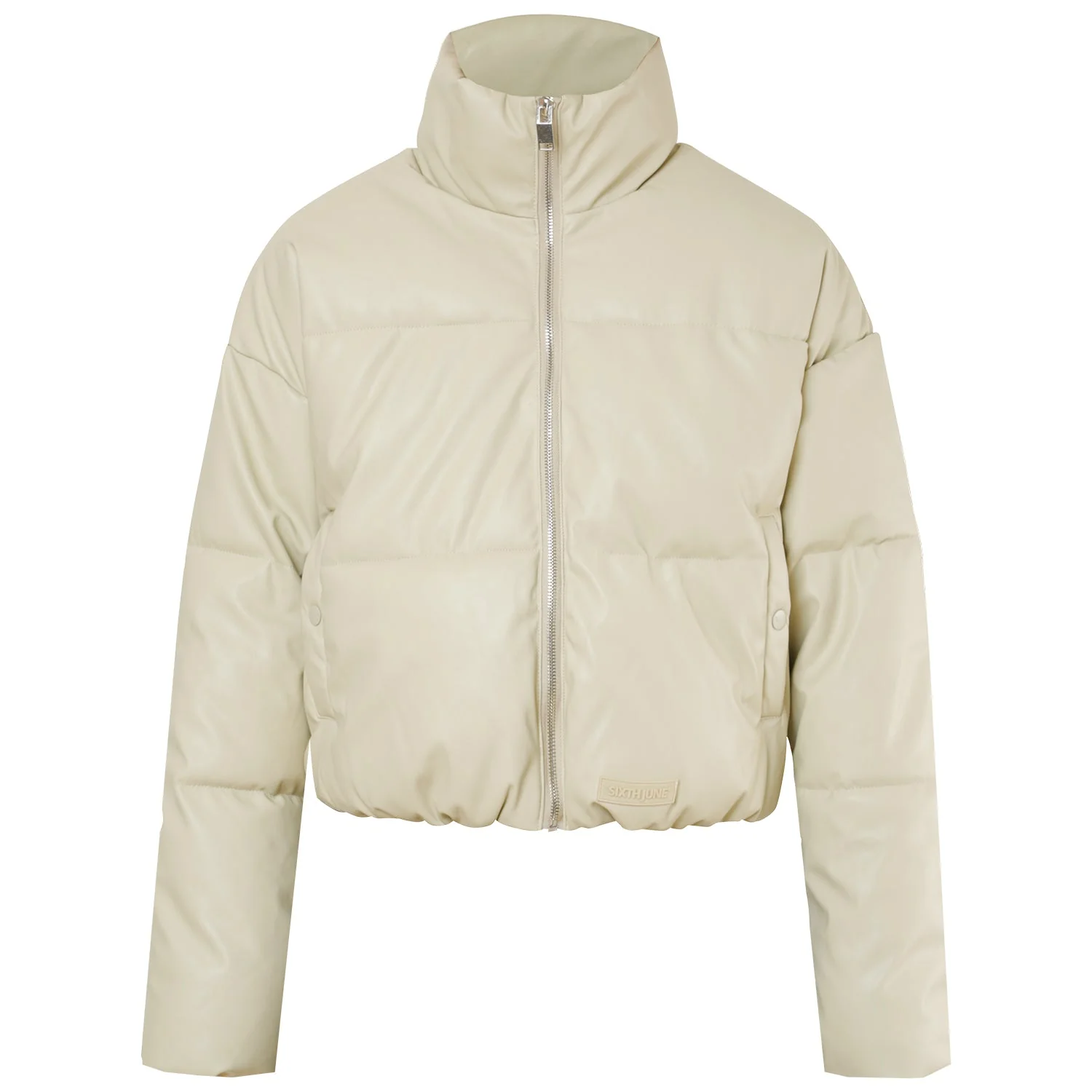 VEGAN leather puffer jacket - Image 6