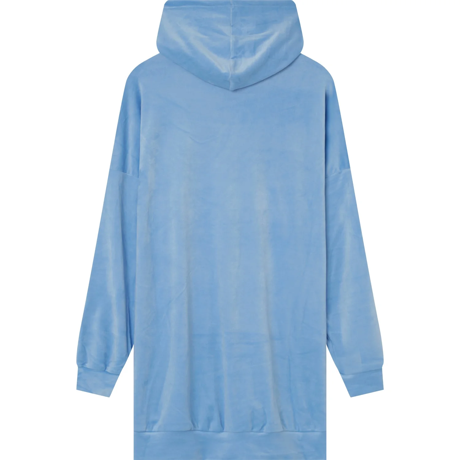 Robe sweat velours strass Bleu - Image 7