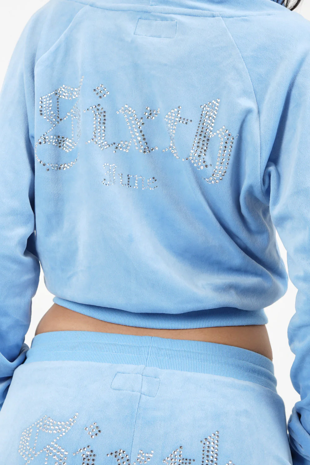 Gilet velours strass Bleu - Image 3