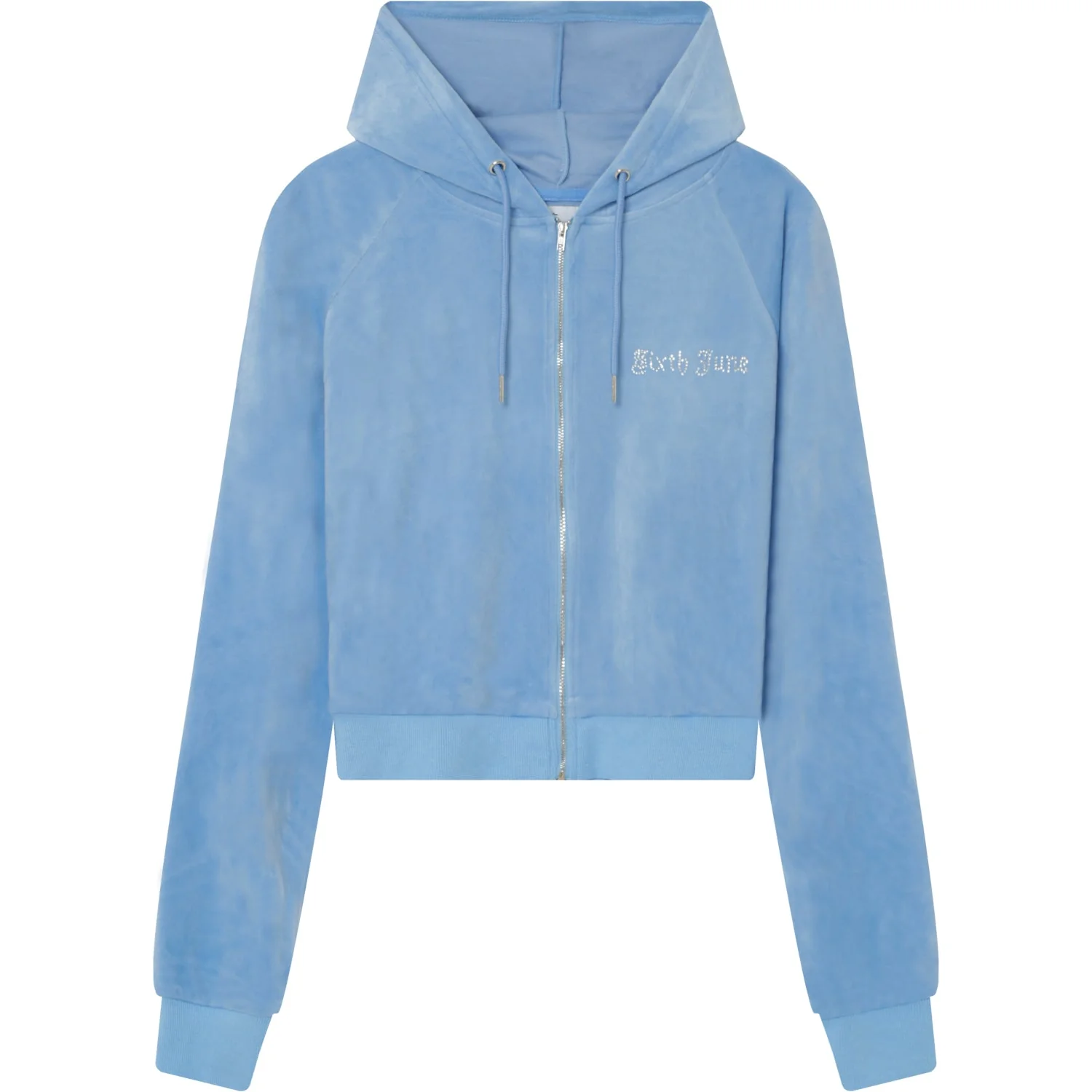 Gilet velours strass Bleu - Image 6