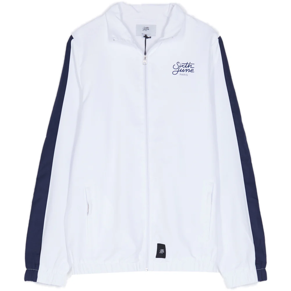 Veste bandes logo blanc bleu