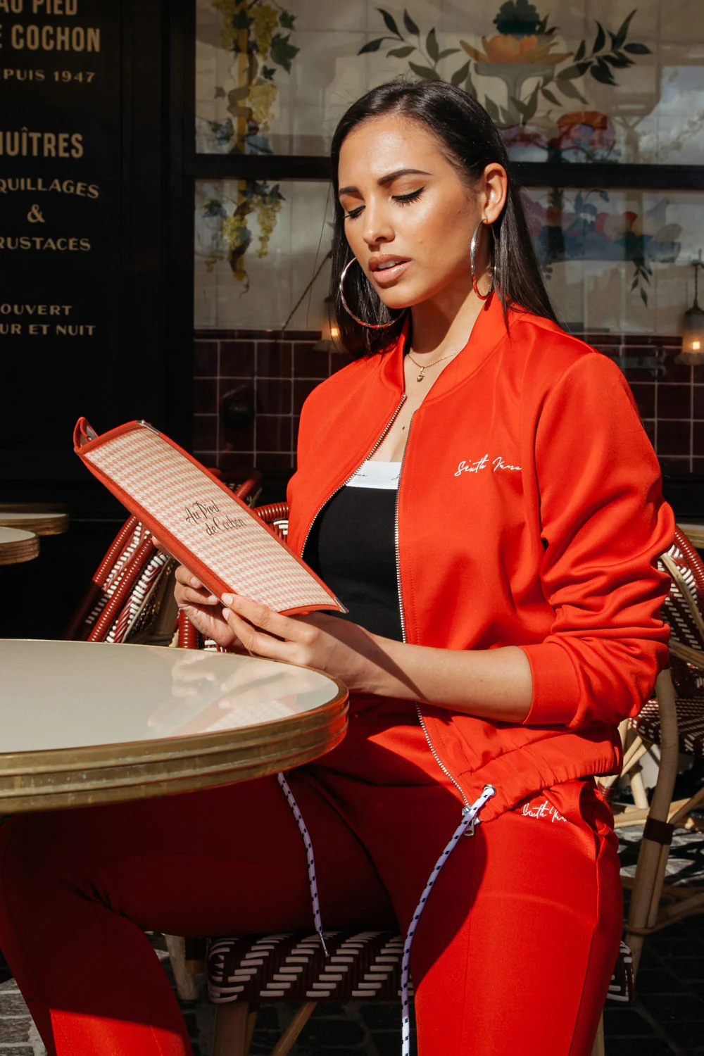 Veste courte logo signature rouge - Image 10