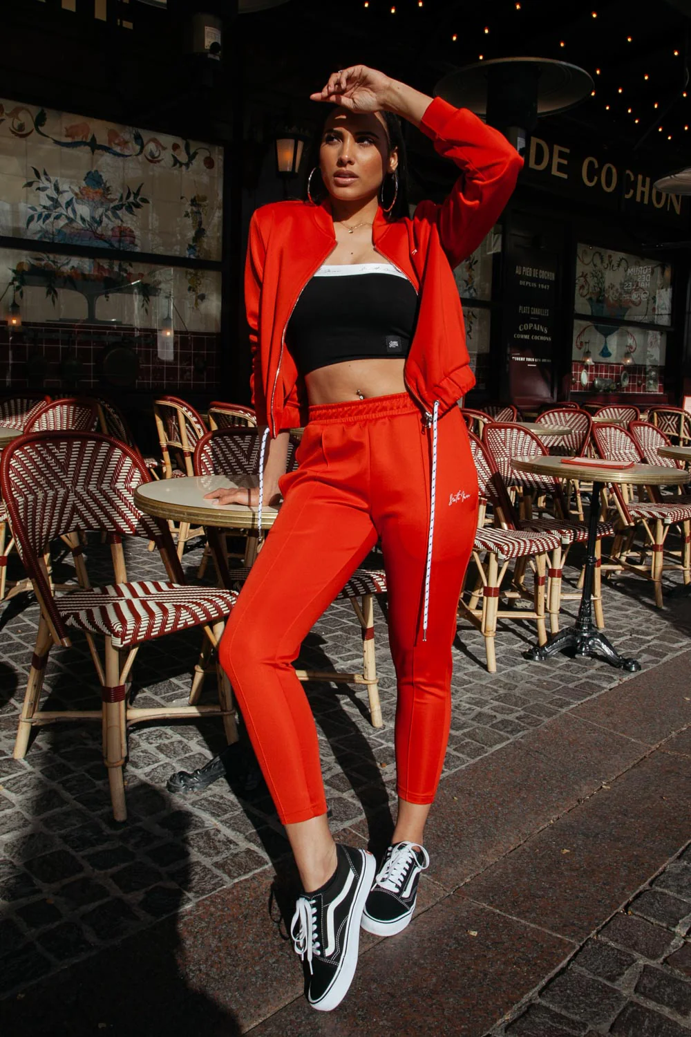 Veste courte logo signature rouge - Image 11