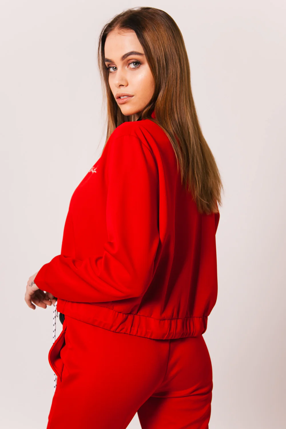 Veste courte logo signature rouge - Image 5