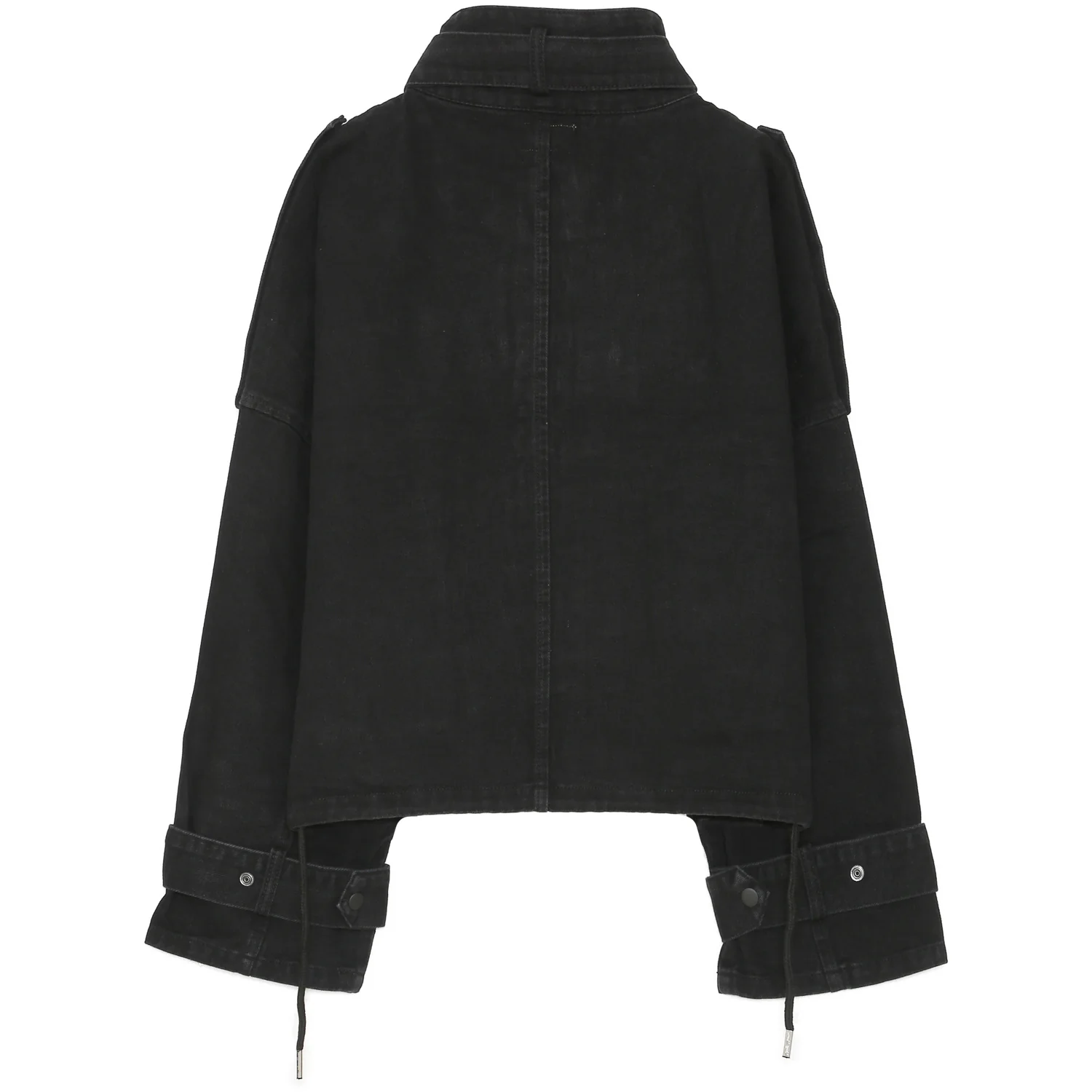 Veste denim cargo Noir - Image 8