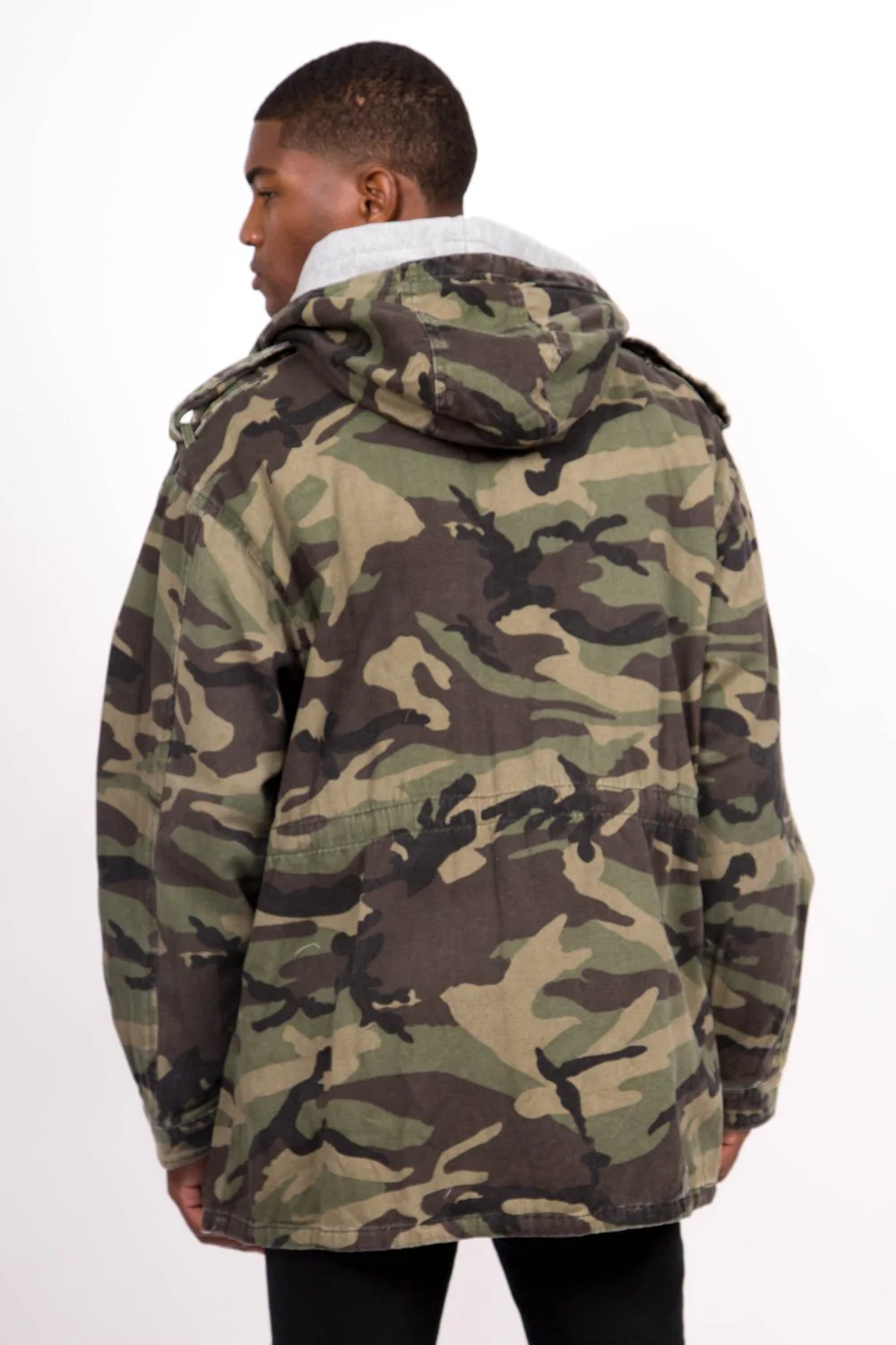 Veste fine oversize vert camouflage - Image 4
