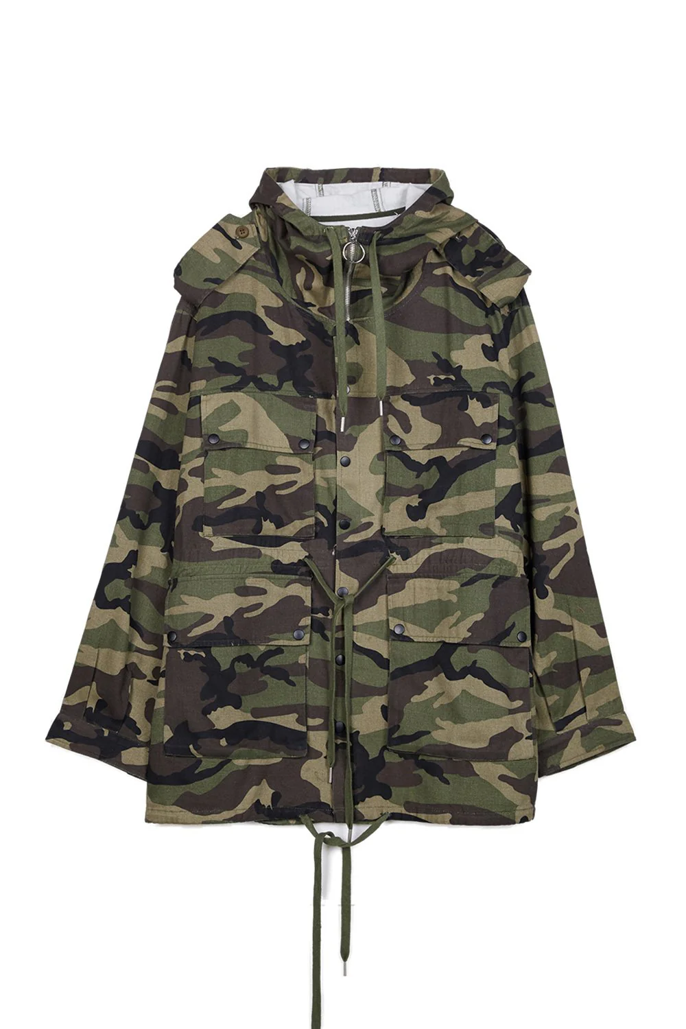 Veste fine oversize vert camouflage - Image 5