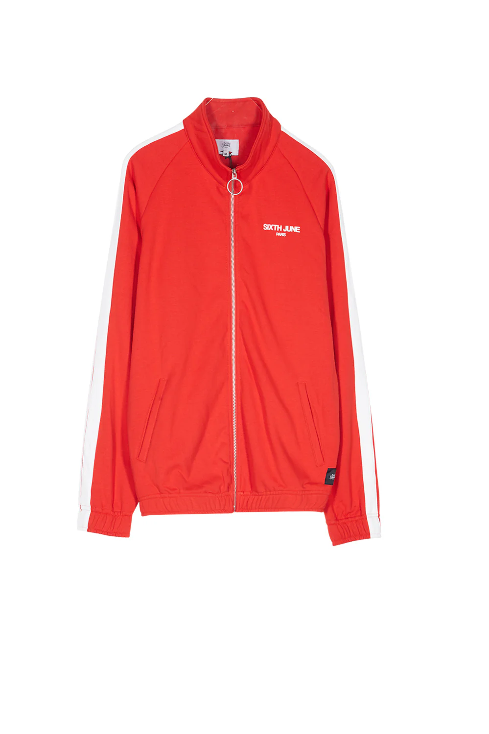 Veste logo bandes rouge blanc