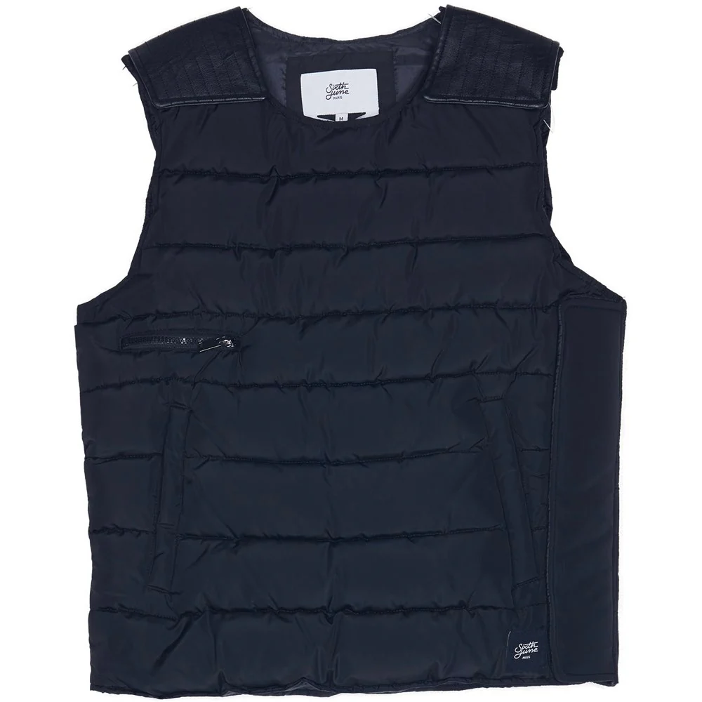 Veste matelassée sans manches noire