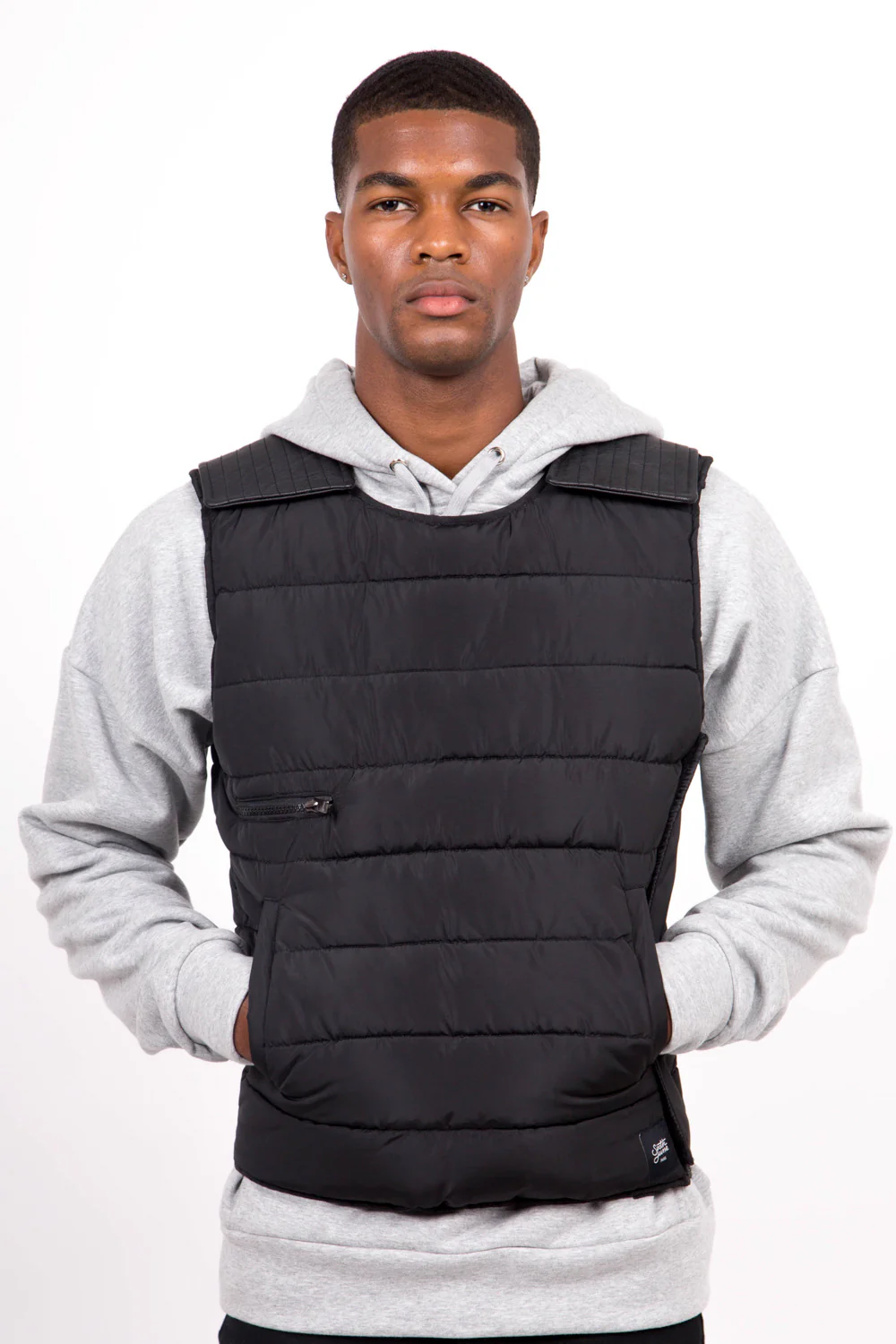 Veste matelassée sans manches noire - Image 2