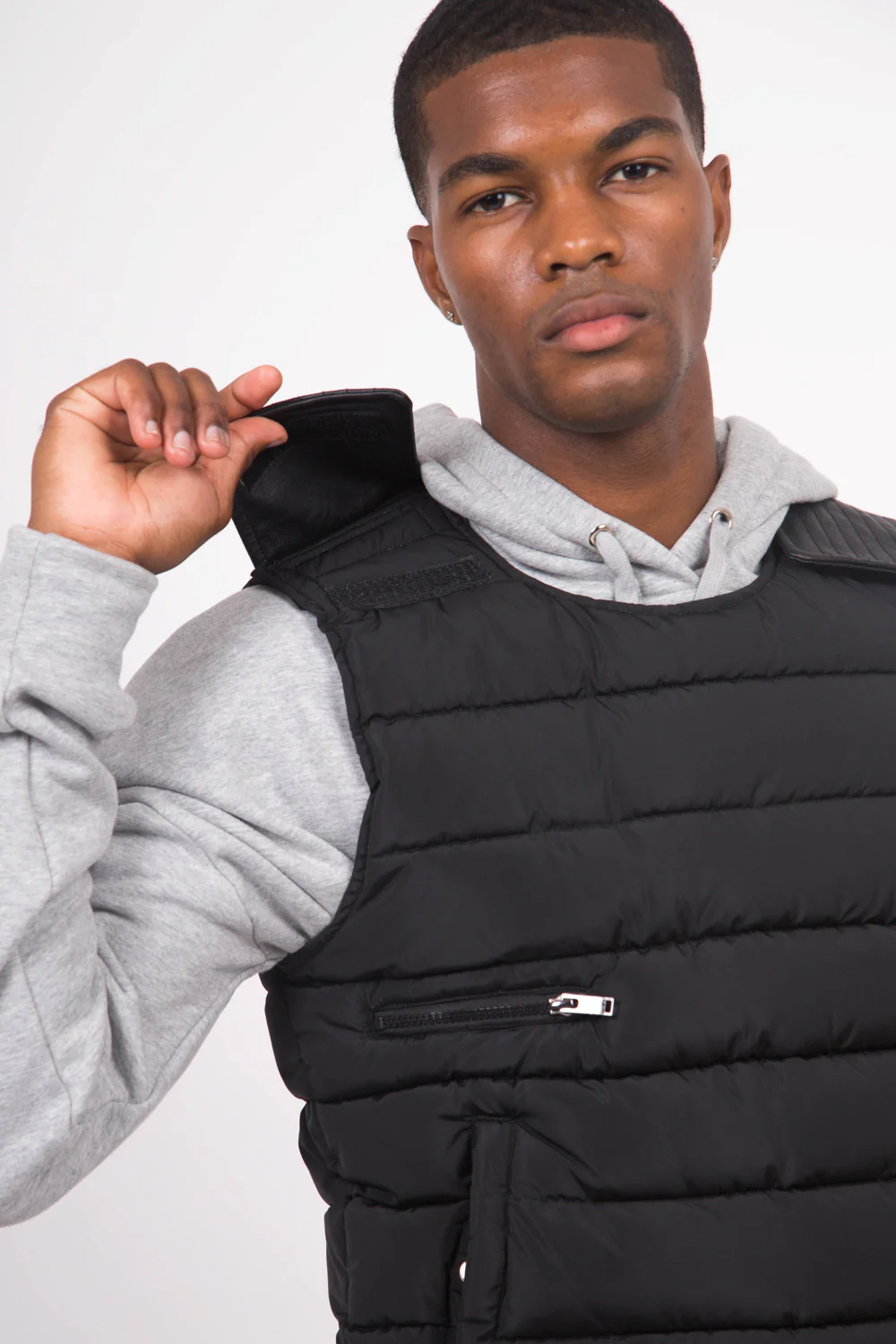 Veste matelassée sans manches noire - Image 3