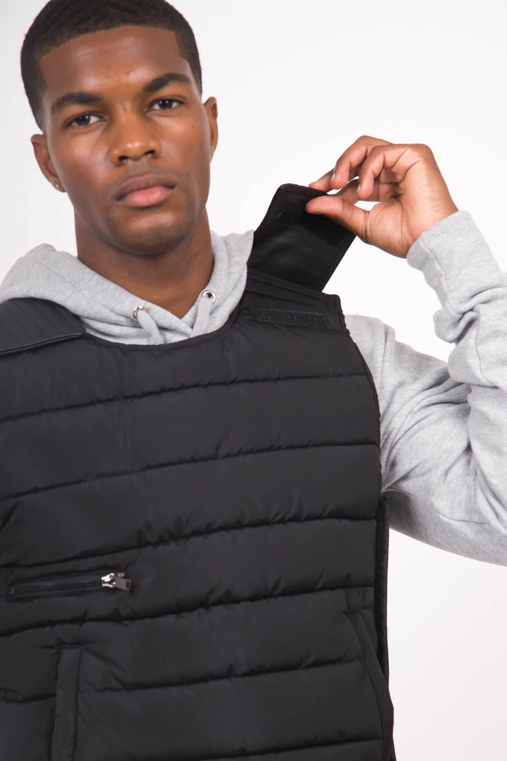 Veste matelassée sans manches noire - Image 4