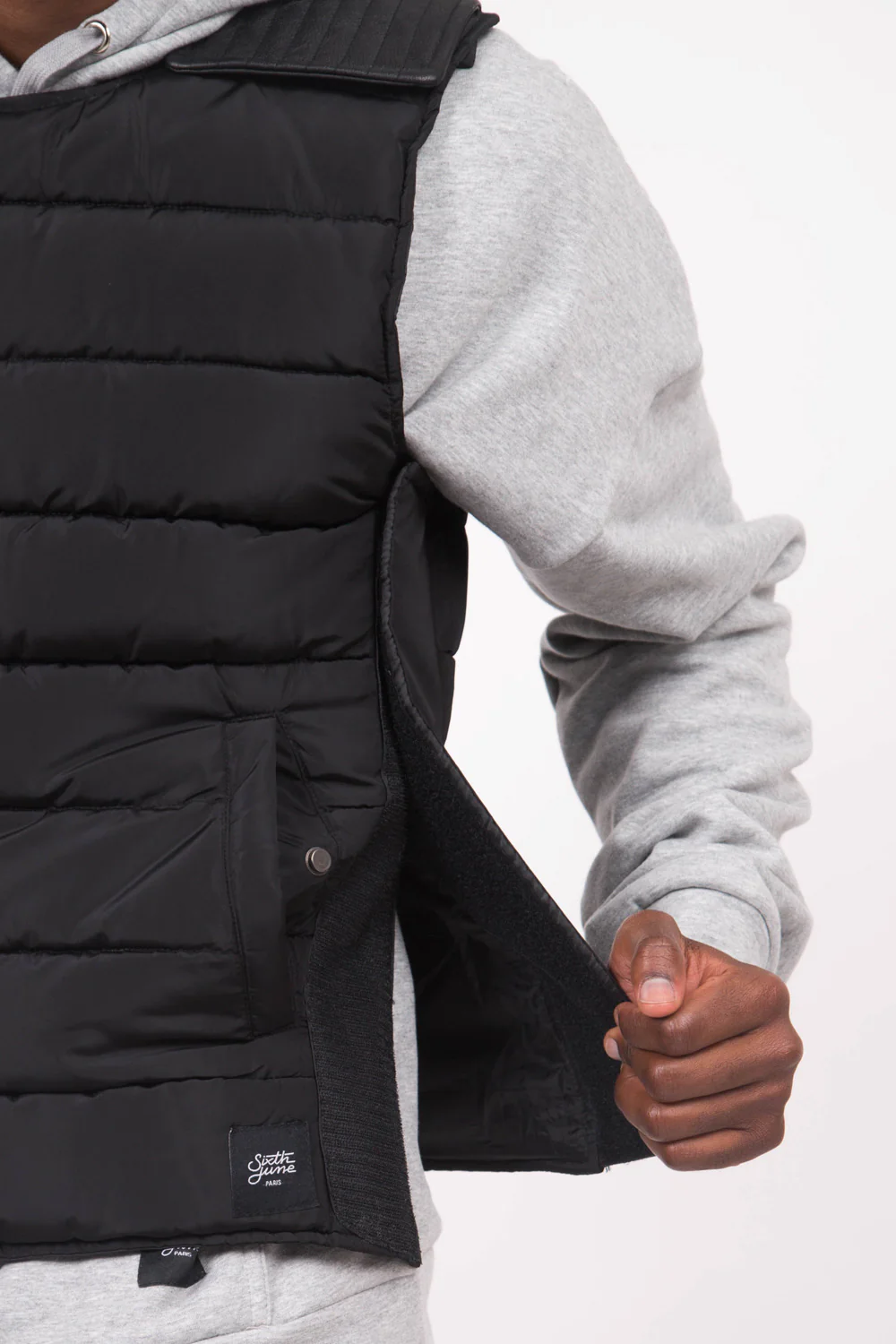 Veste matelassée sans manches noire - Image 5