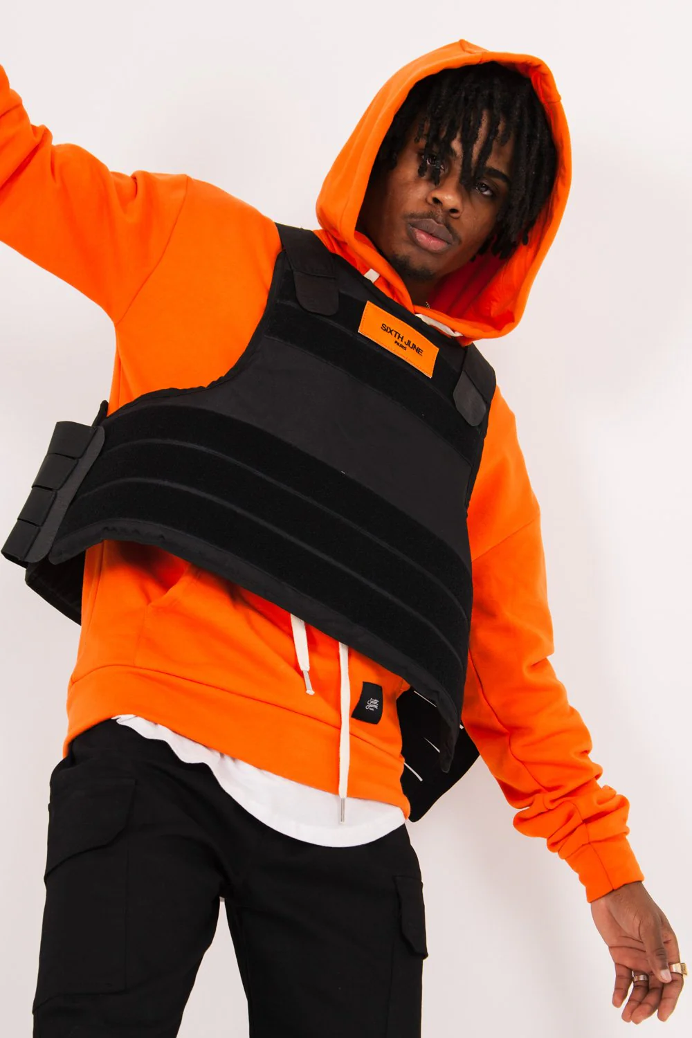 Veste tactique patch noir