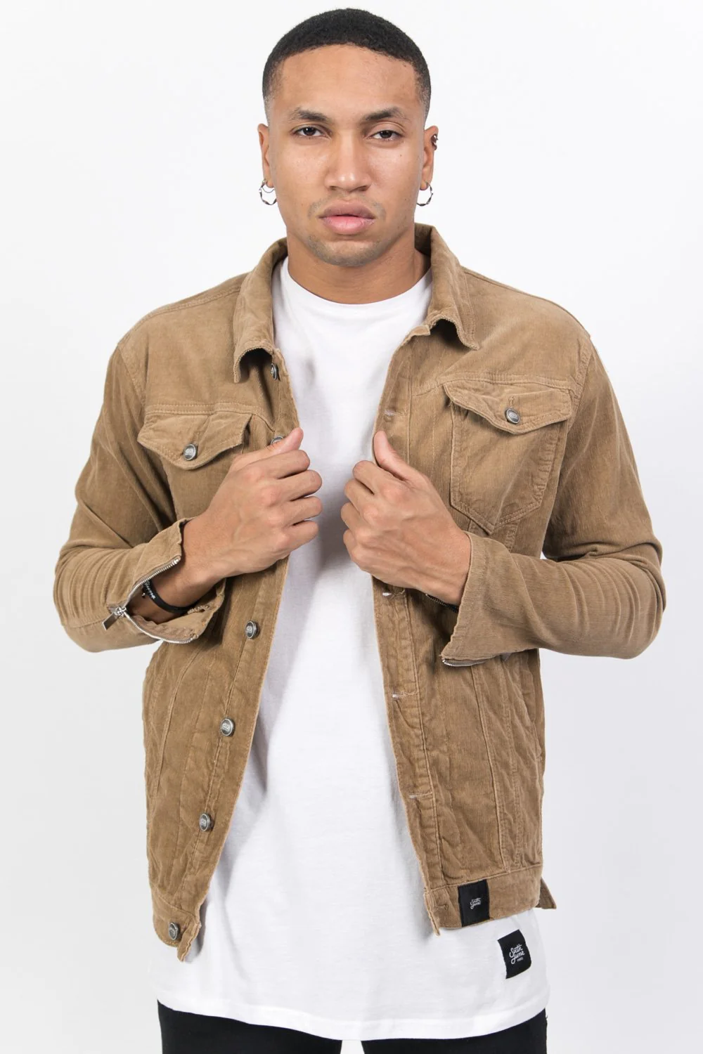 Veste velours côtelé beige