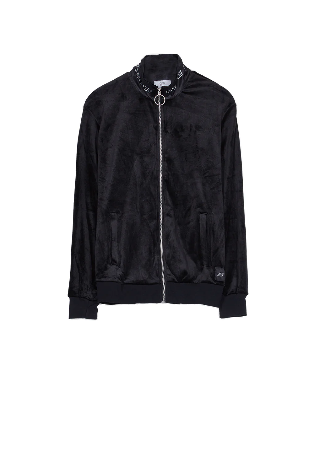 Veste velours logo racing noir