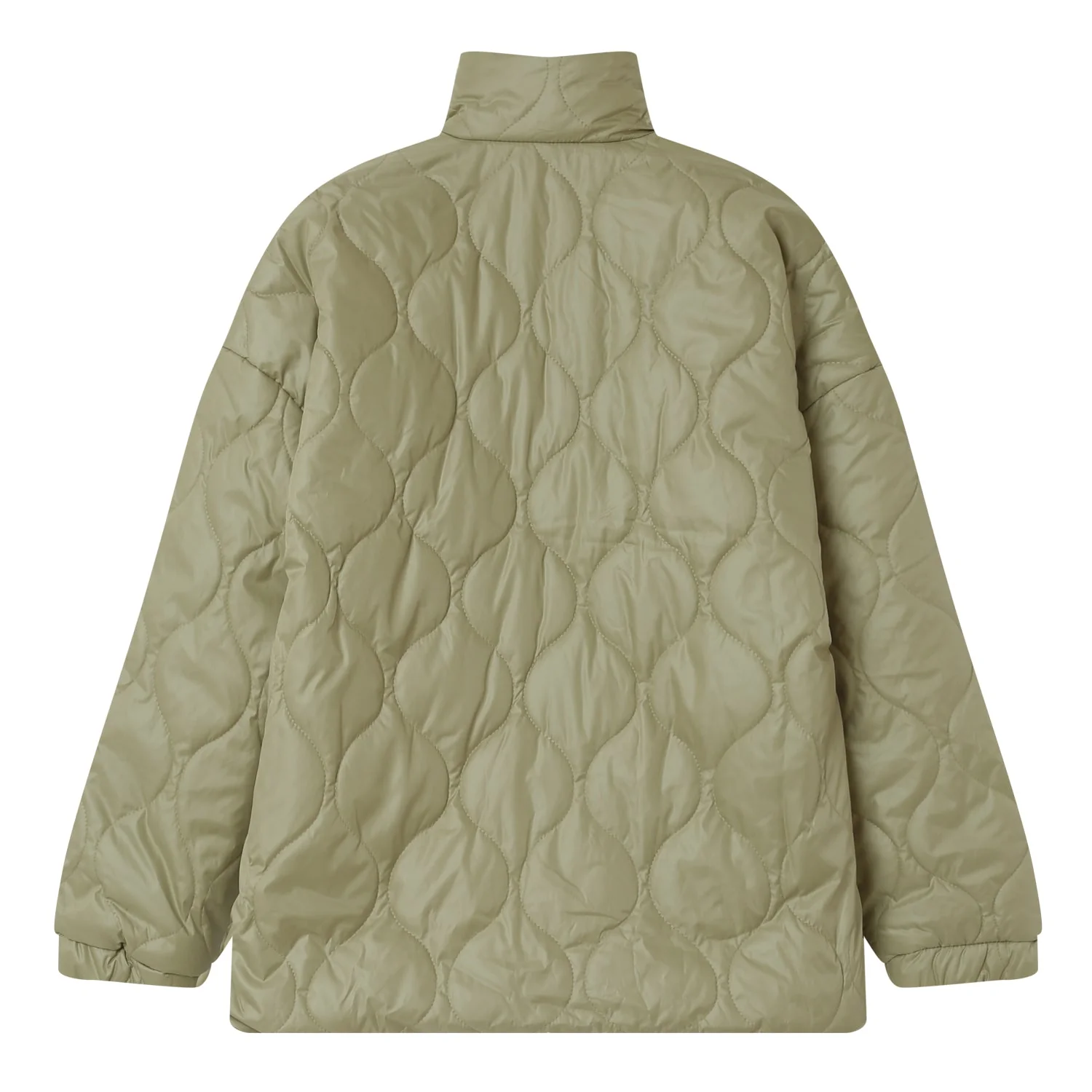Veste matelassée vague Vert kaki - Image 7
